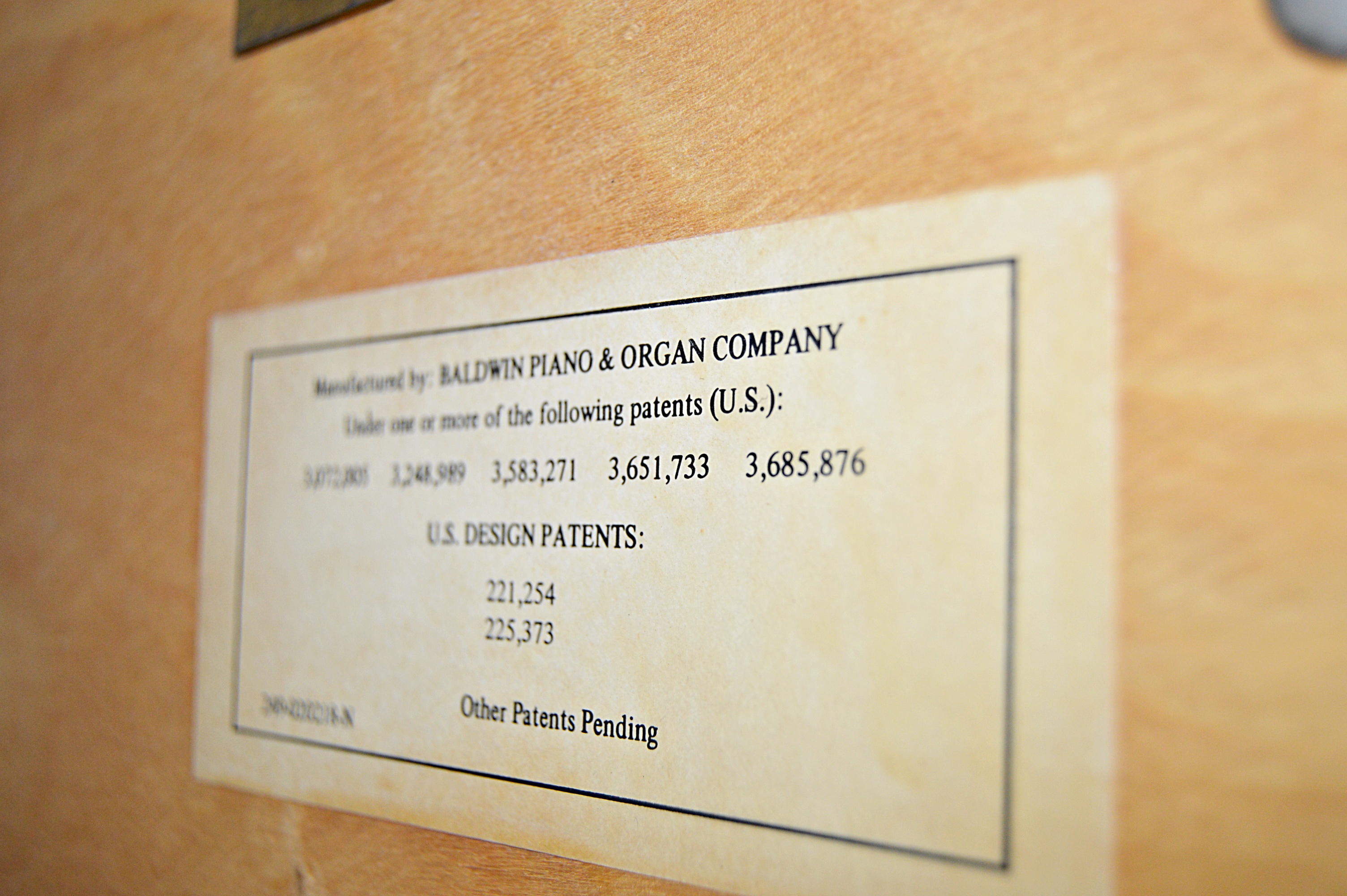 Baldwin Console Piano and Bench