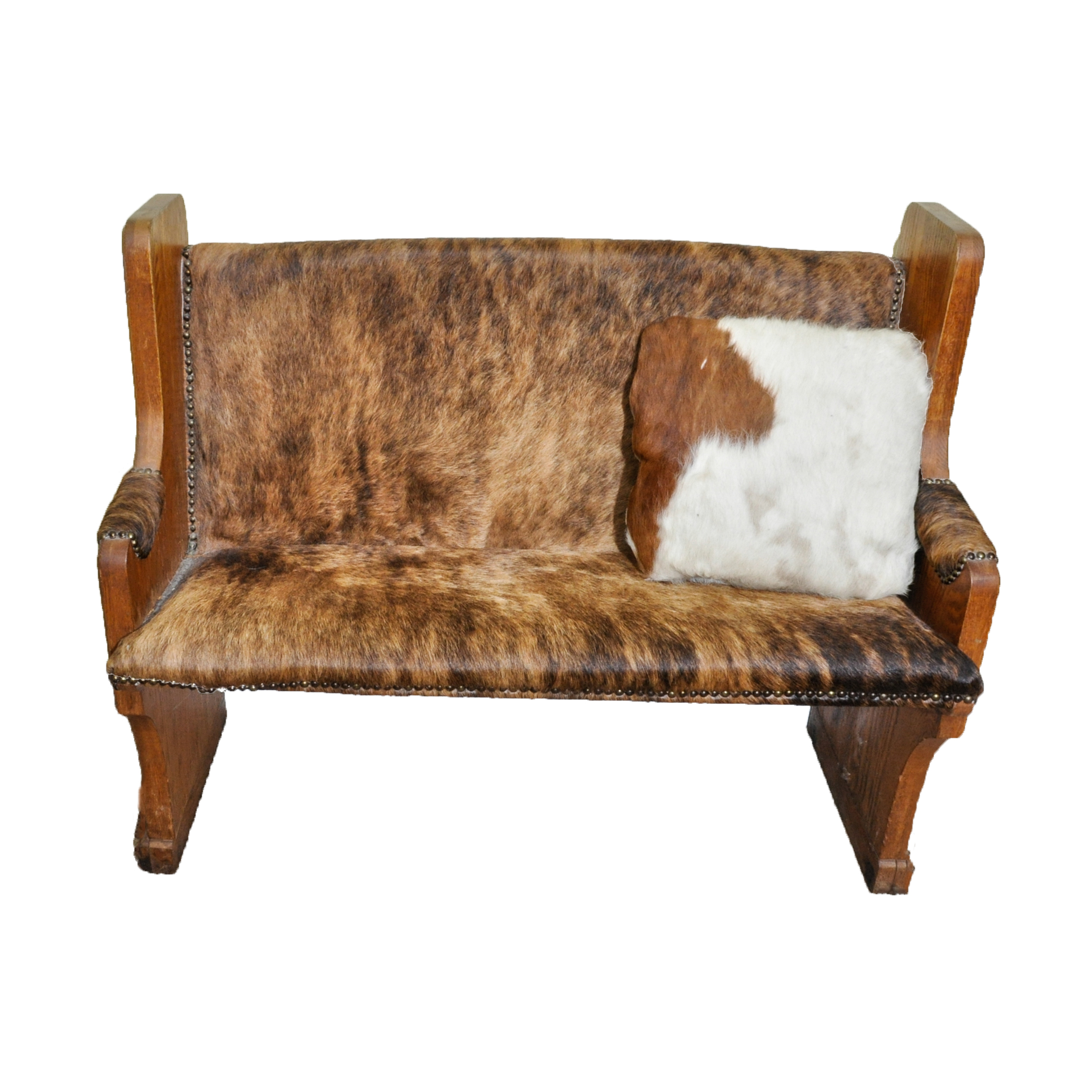 Hide Covered Church Pew