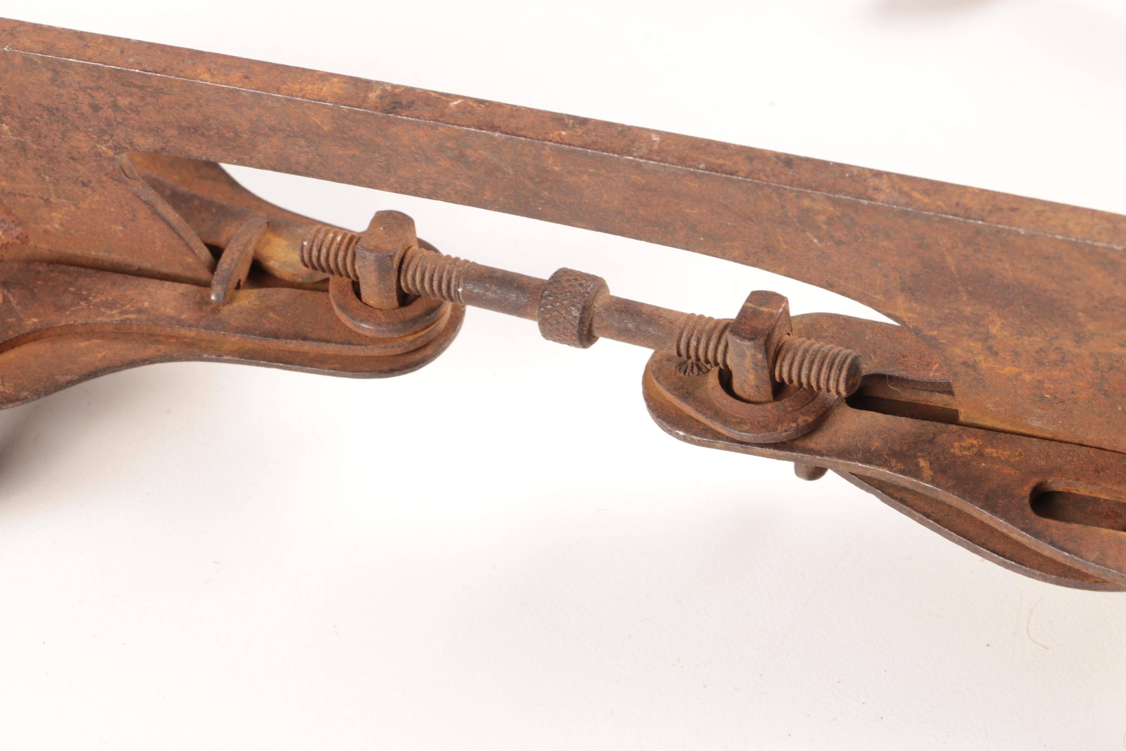 Vintage Metal Door Bell with Hanging Fixtures