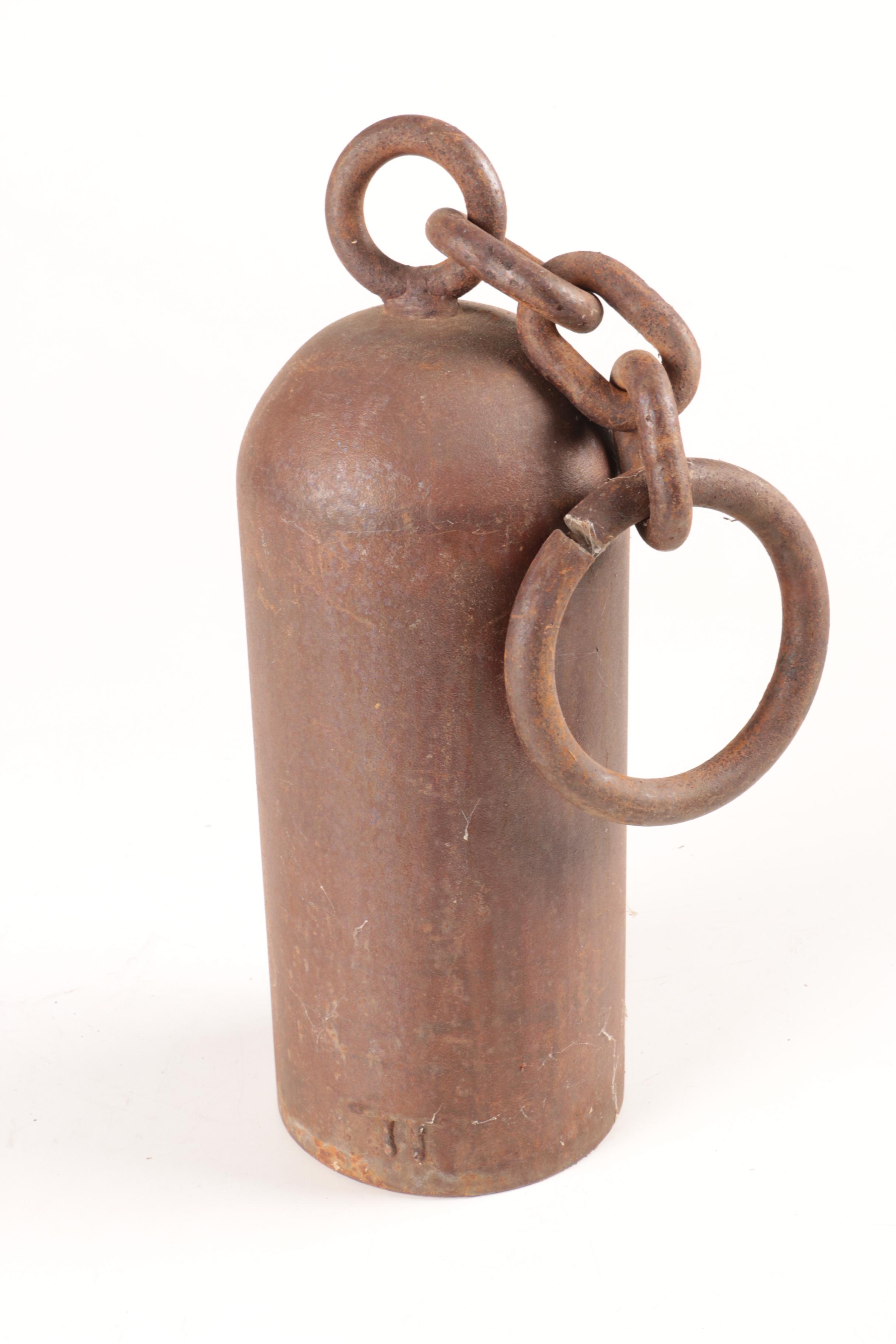 Vintage Metal Door Bell with Hanging Fixtures