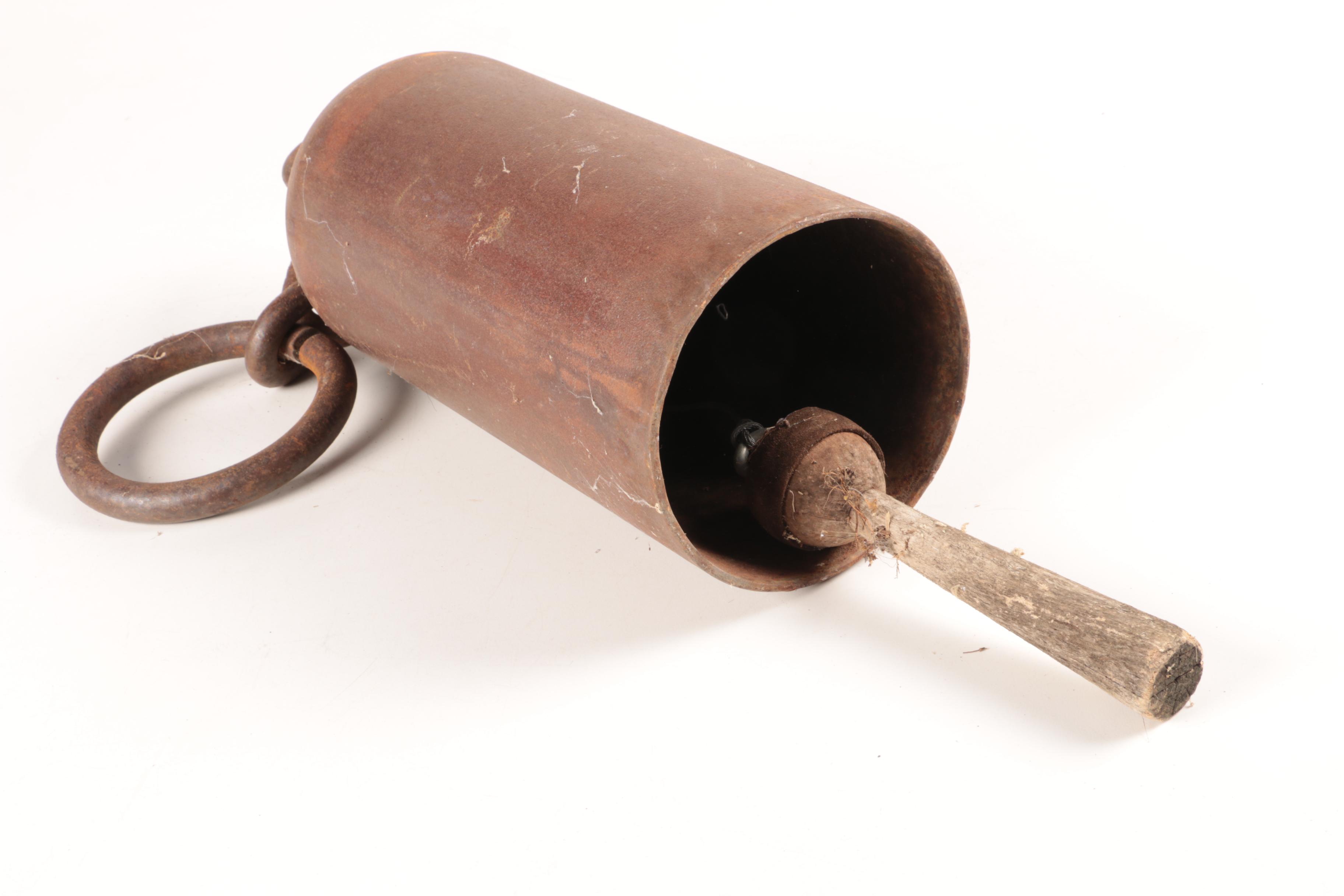 Vintage Metal Door Bell with Hanging Fixtures