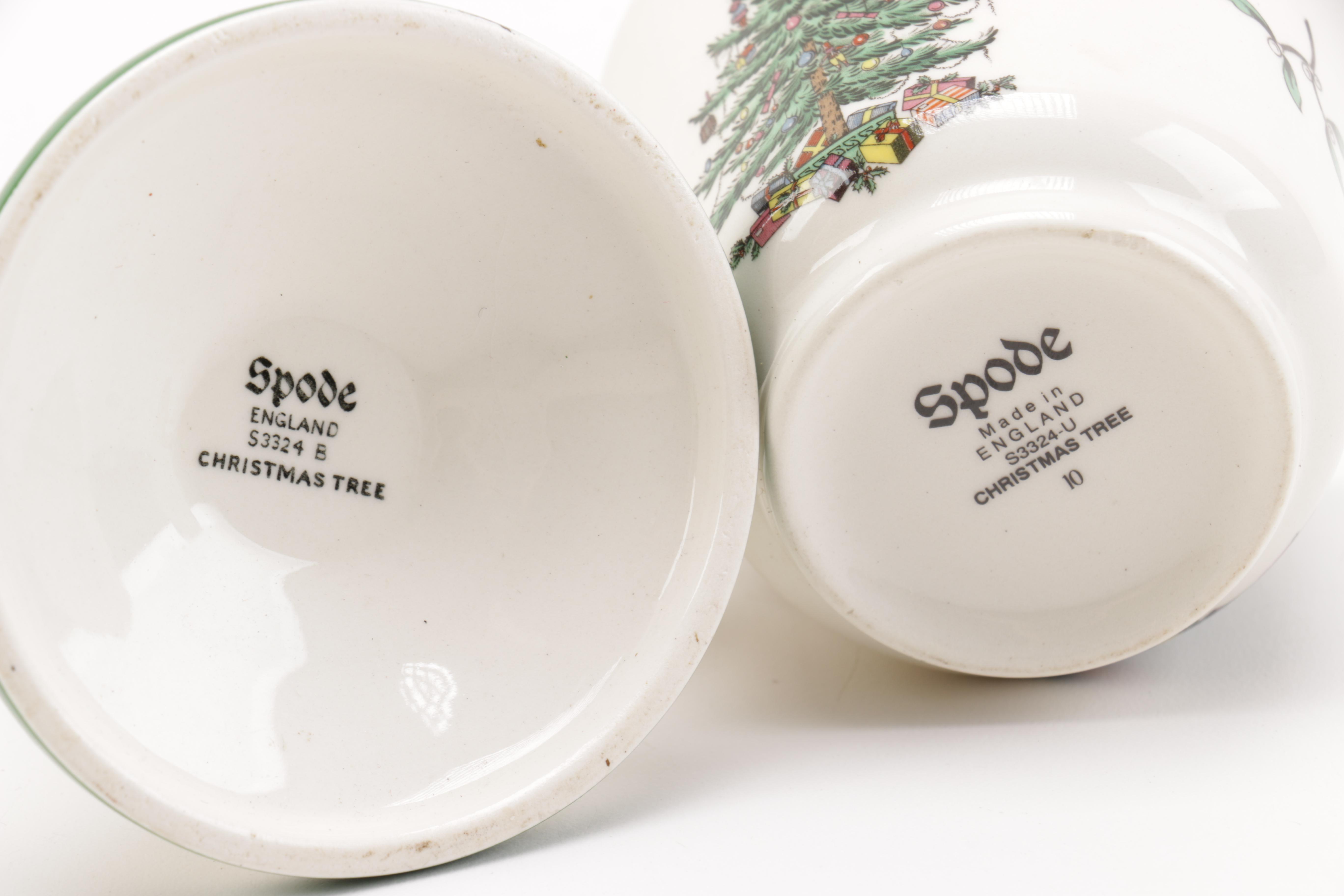 Selection of Spode "Christmas Tree" Decor