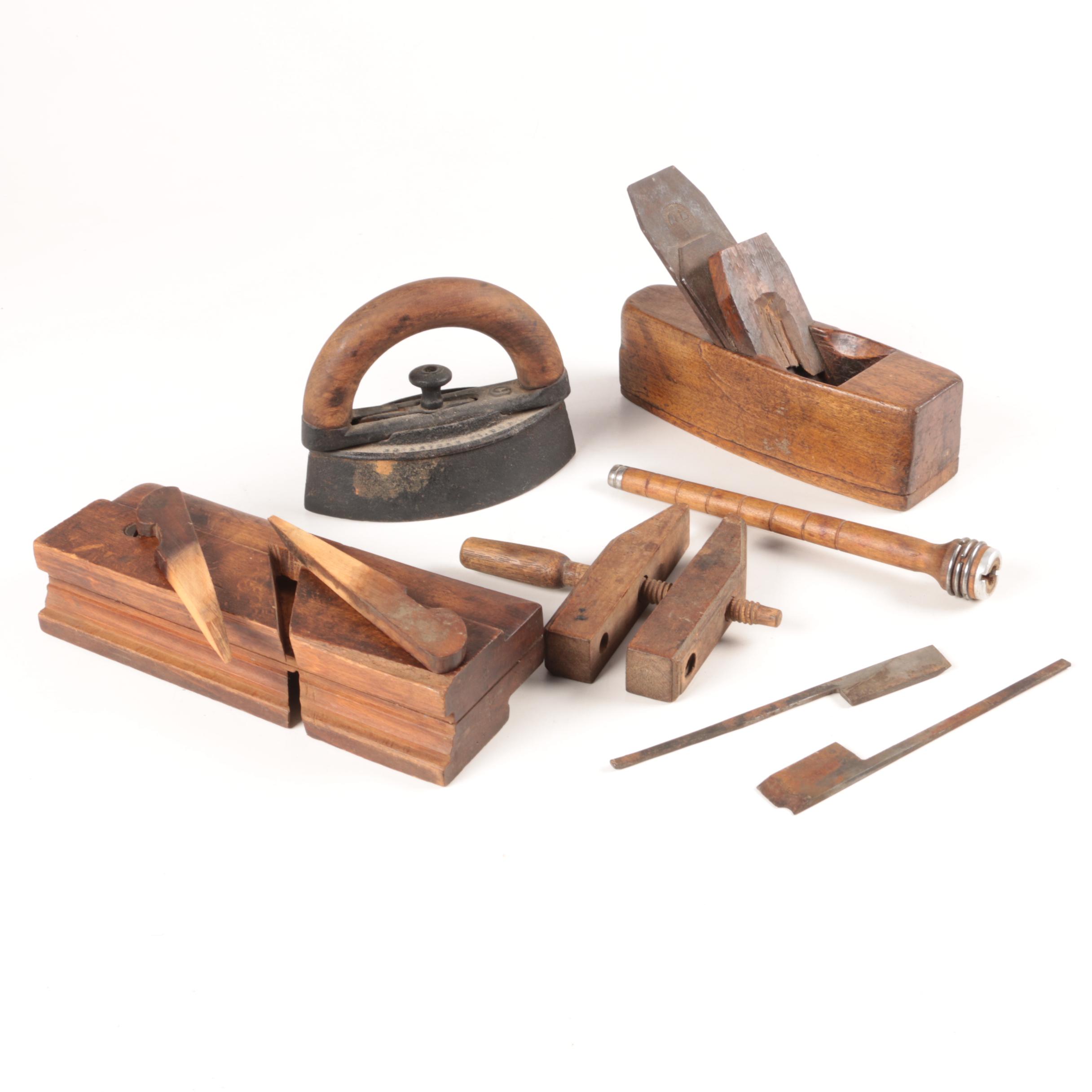 Antique Wood Hand Tools