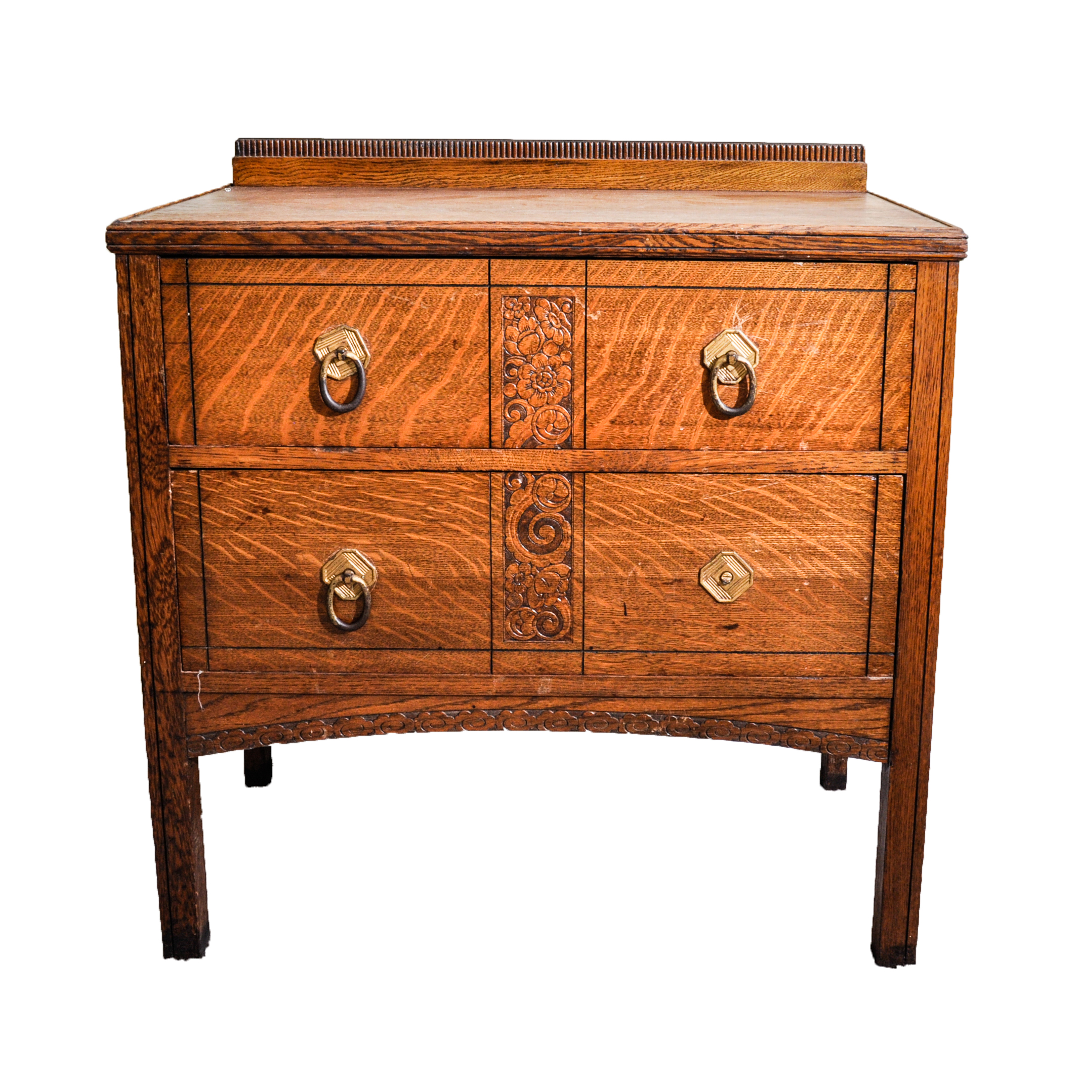 Tiger Oak Chest of Drawers
