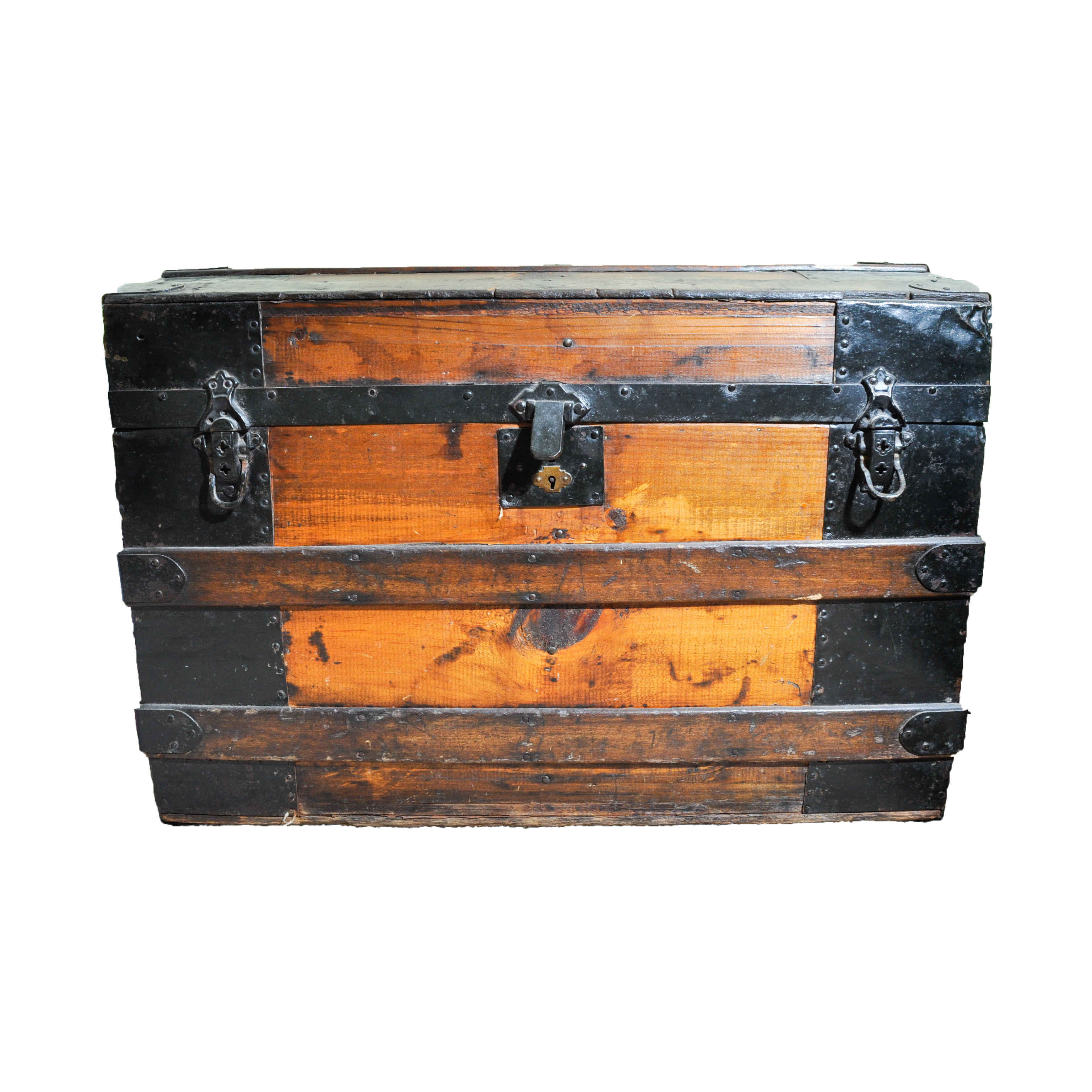 Vintage Wooden Dome Top Trunk