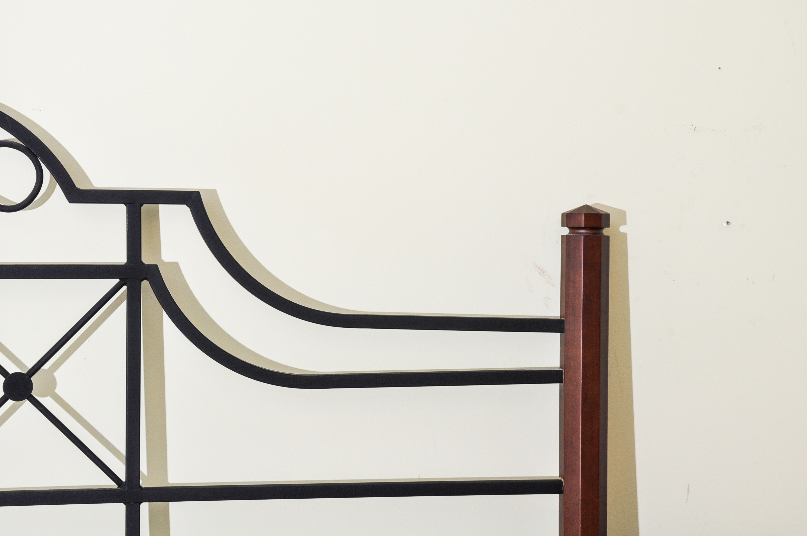 Metal and Wood Headboard