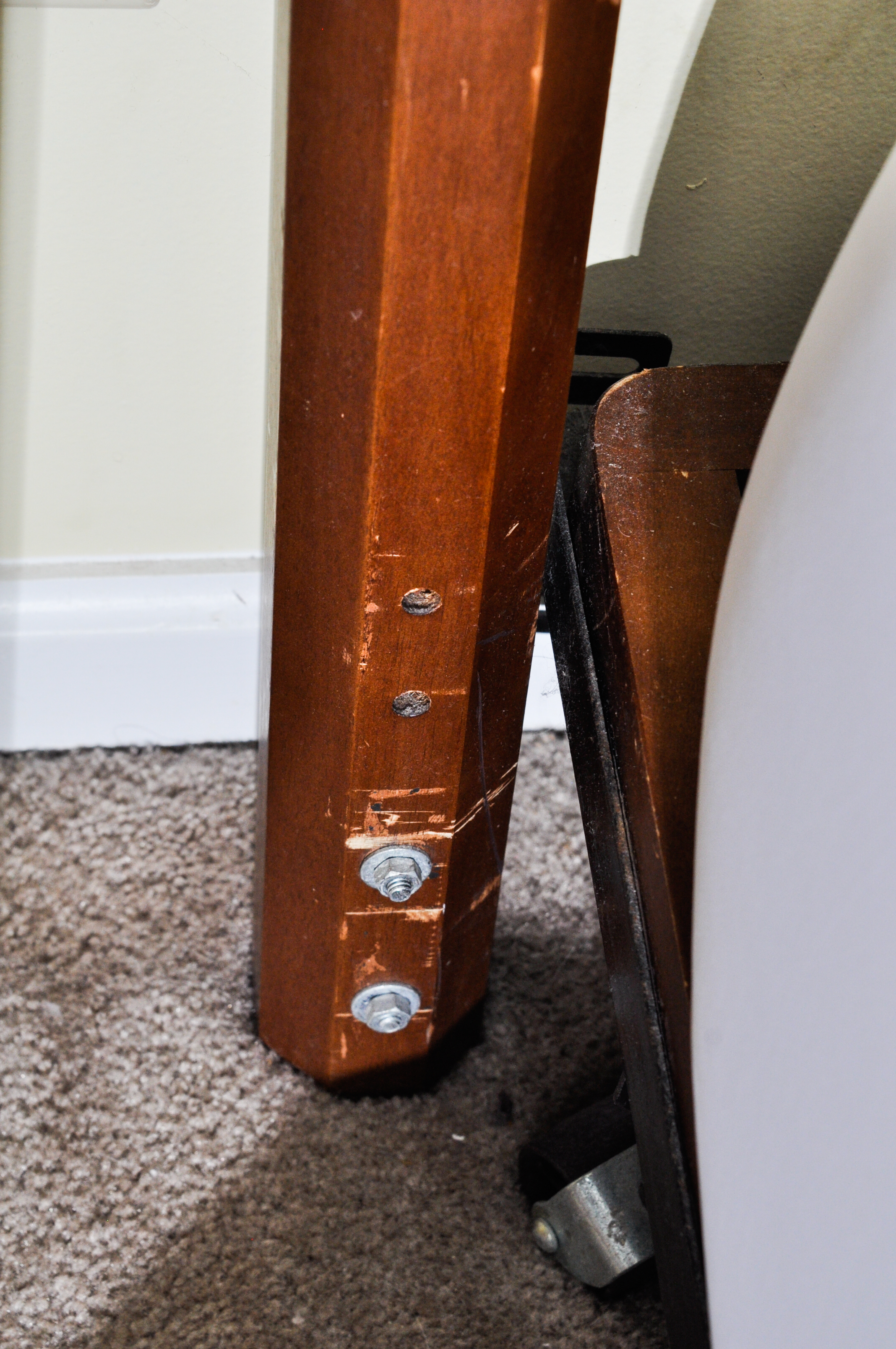 Metal and Wood Headboard