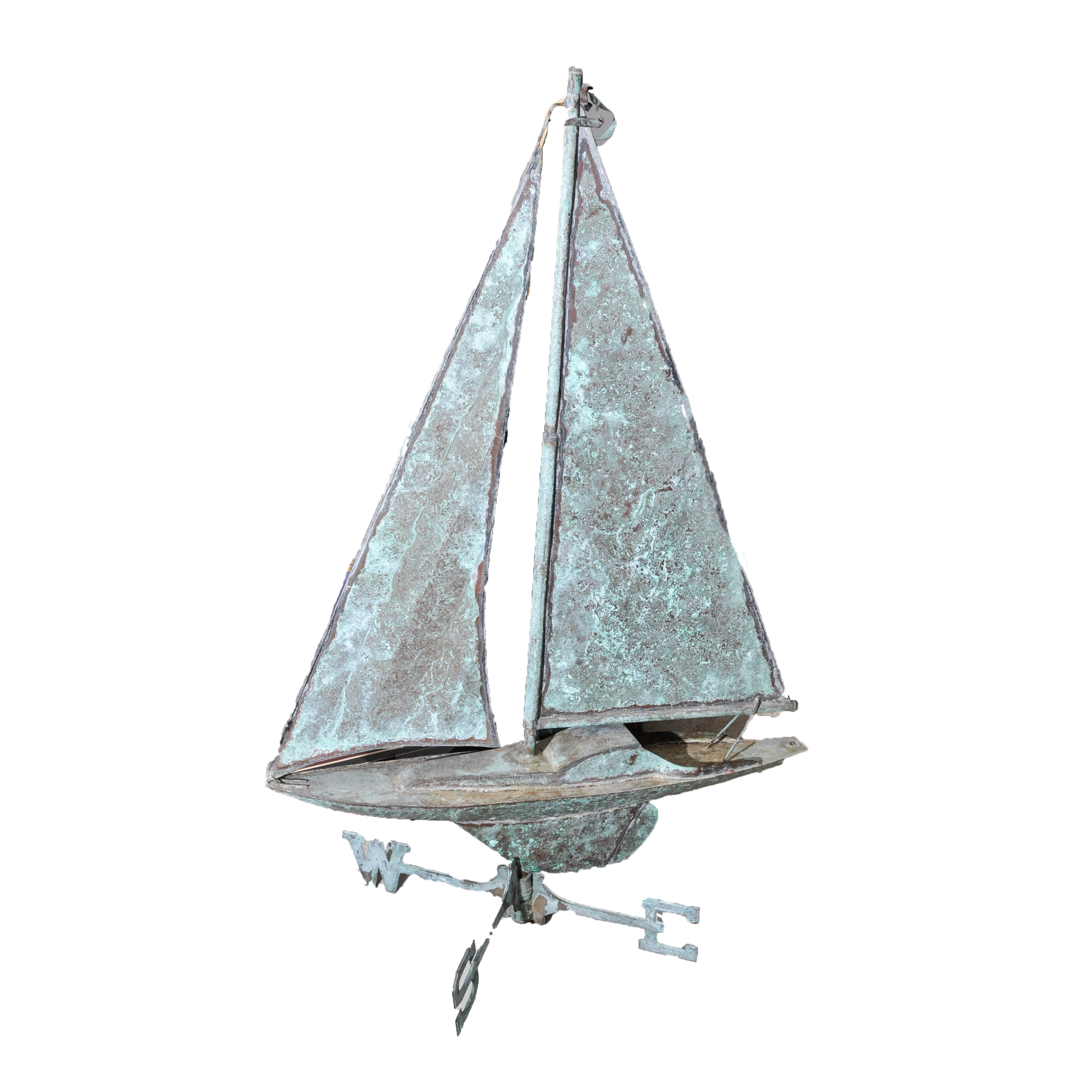 Weather Vane in the Form of a Sailboat