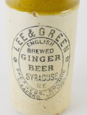 Old Style Stone Ginger Beer and Vimo English Ginger Beer Stoneware Bottles