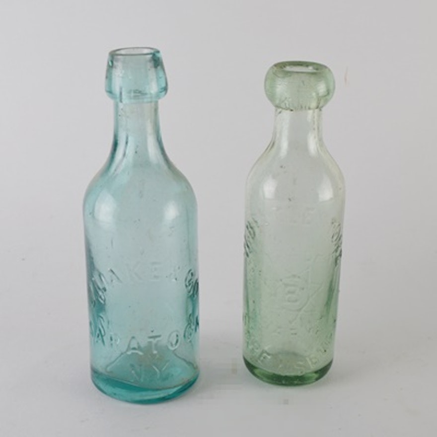 J. Lake and Co. and W. Beetle Stone Glass Bottles