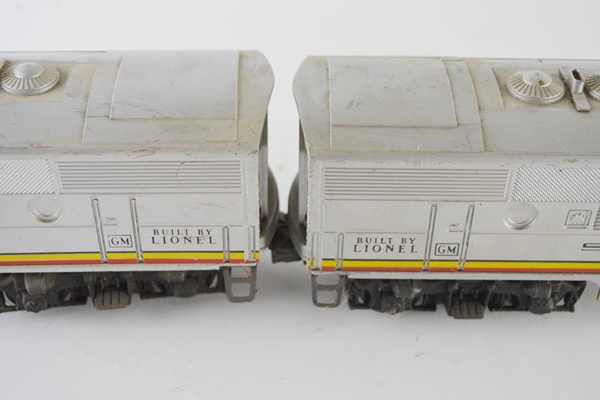 Two Lionel #2383 Santa Fe O-Gauge Locomotives