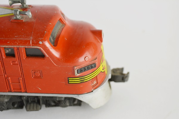 Two Lionel #2383 Santa Fe O-Gauge Locomotives