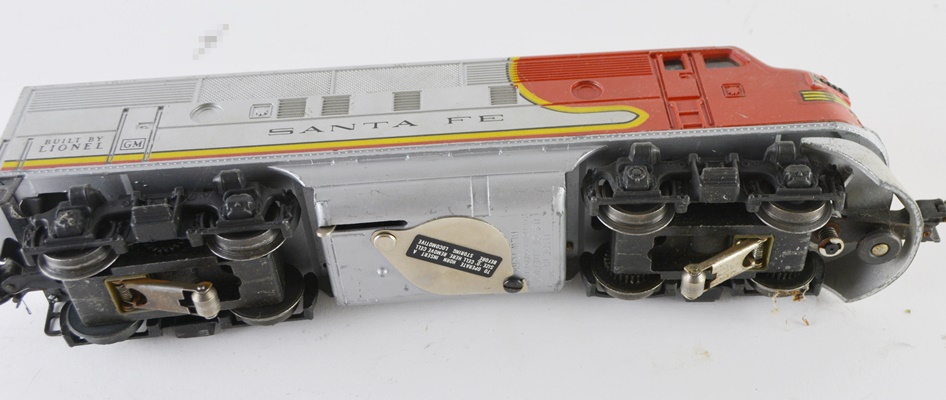 Two Lionel #2383 Santa Fe O-Gauge Locomotives