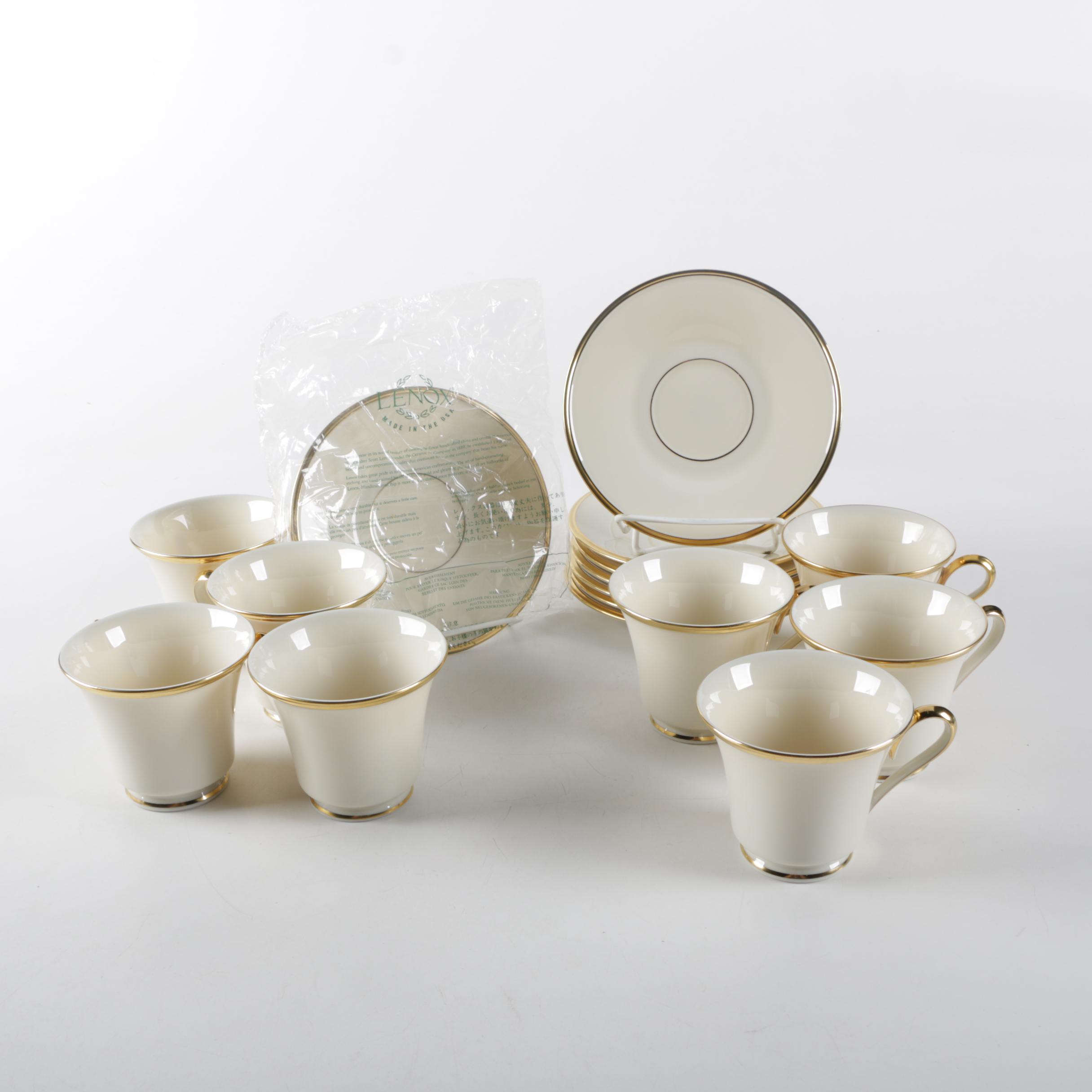 Lenox "Eternal" Teacups and Saucers