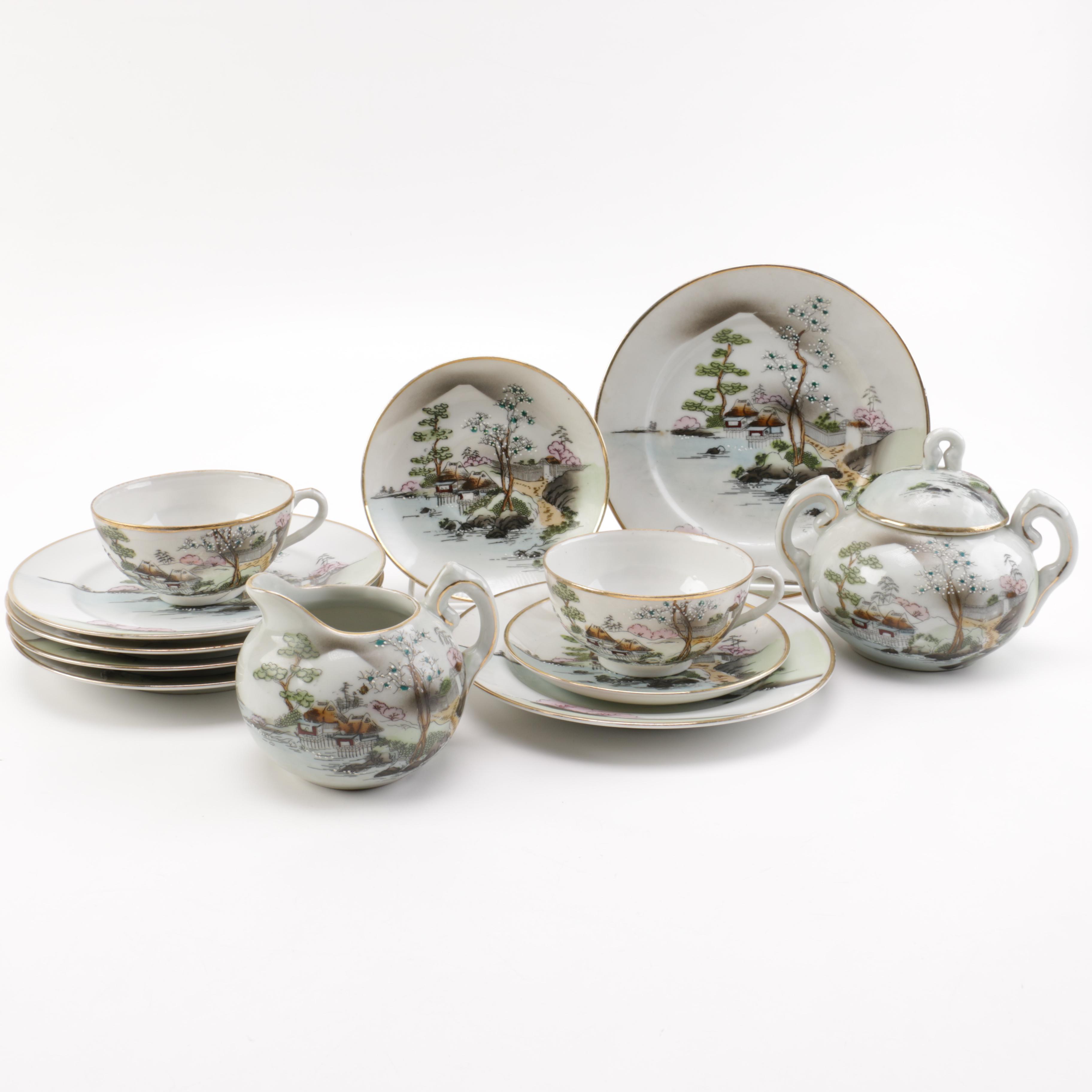 Japanese Tea set with Plates