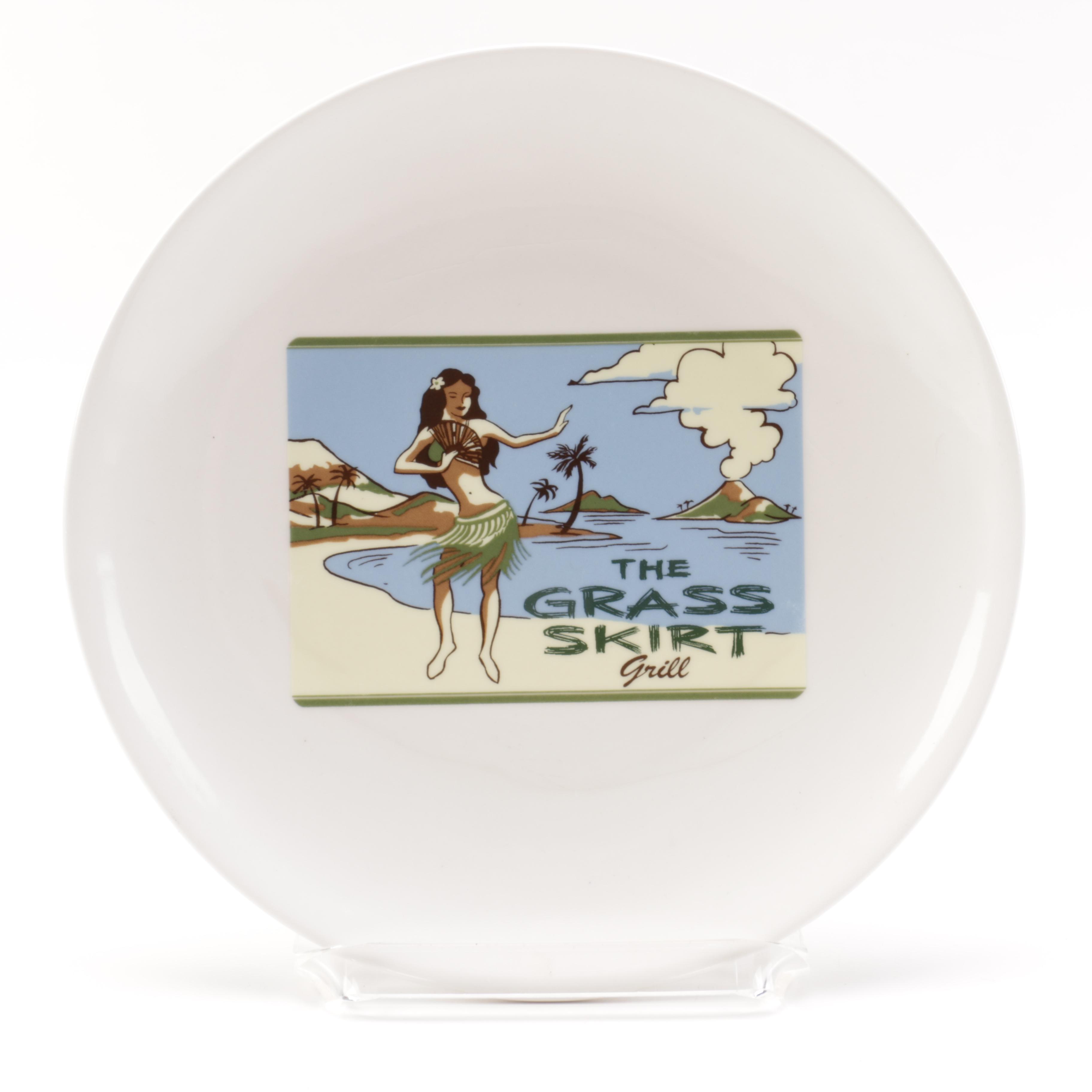 Pottery Barn "Aloha Girls" Saucers with Cocktail Recipes