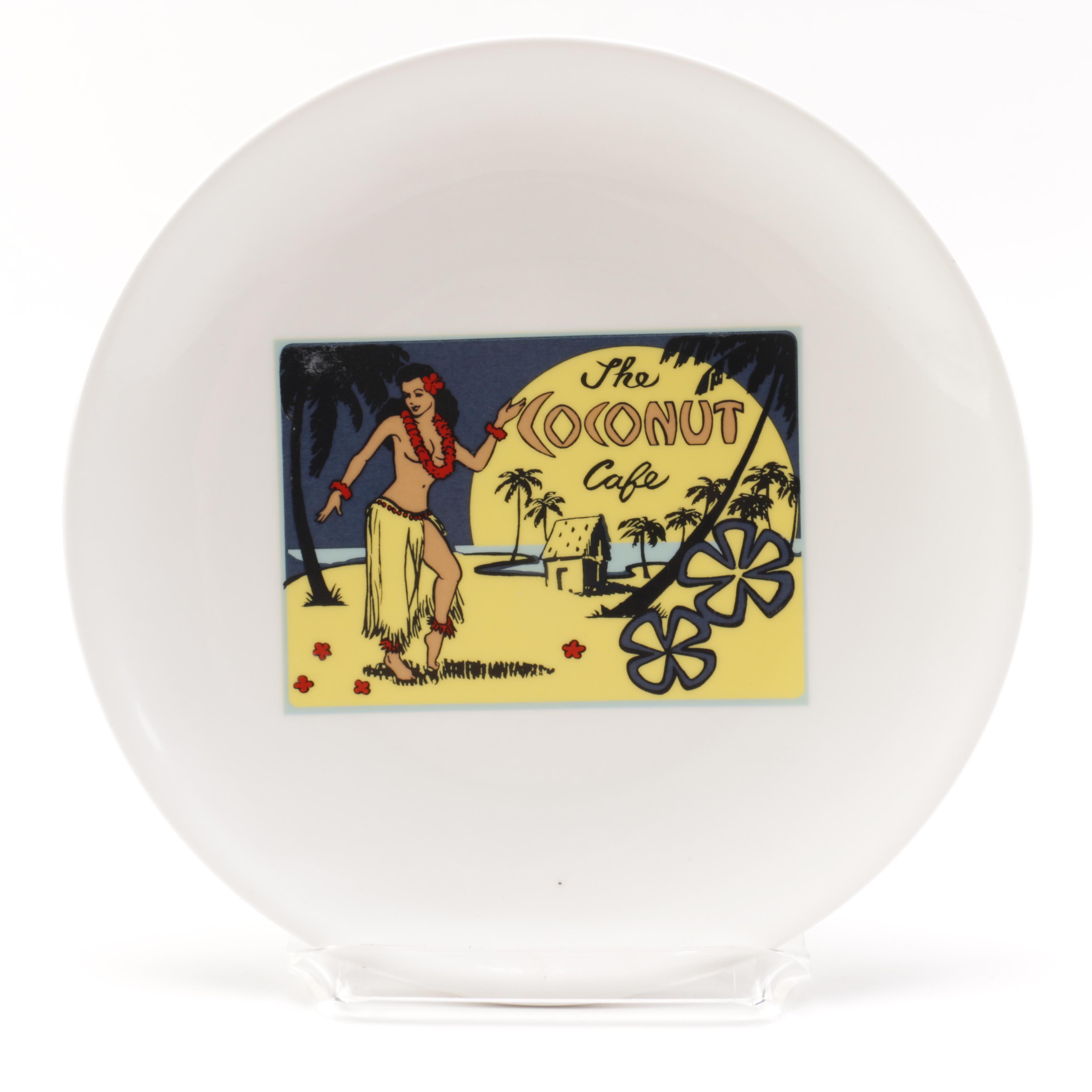 Pottery Barn "Aloha Girls" Saucers with Cocktail Recipes