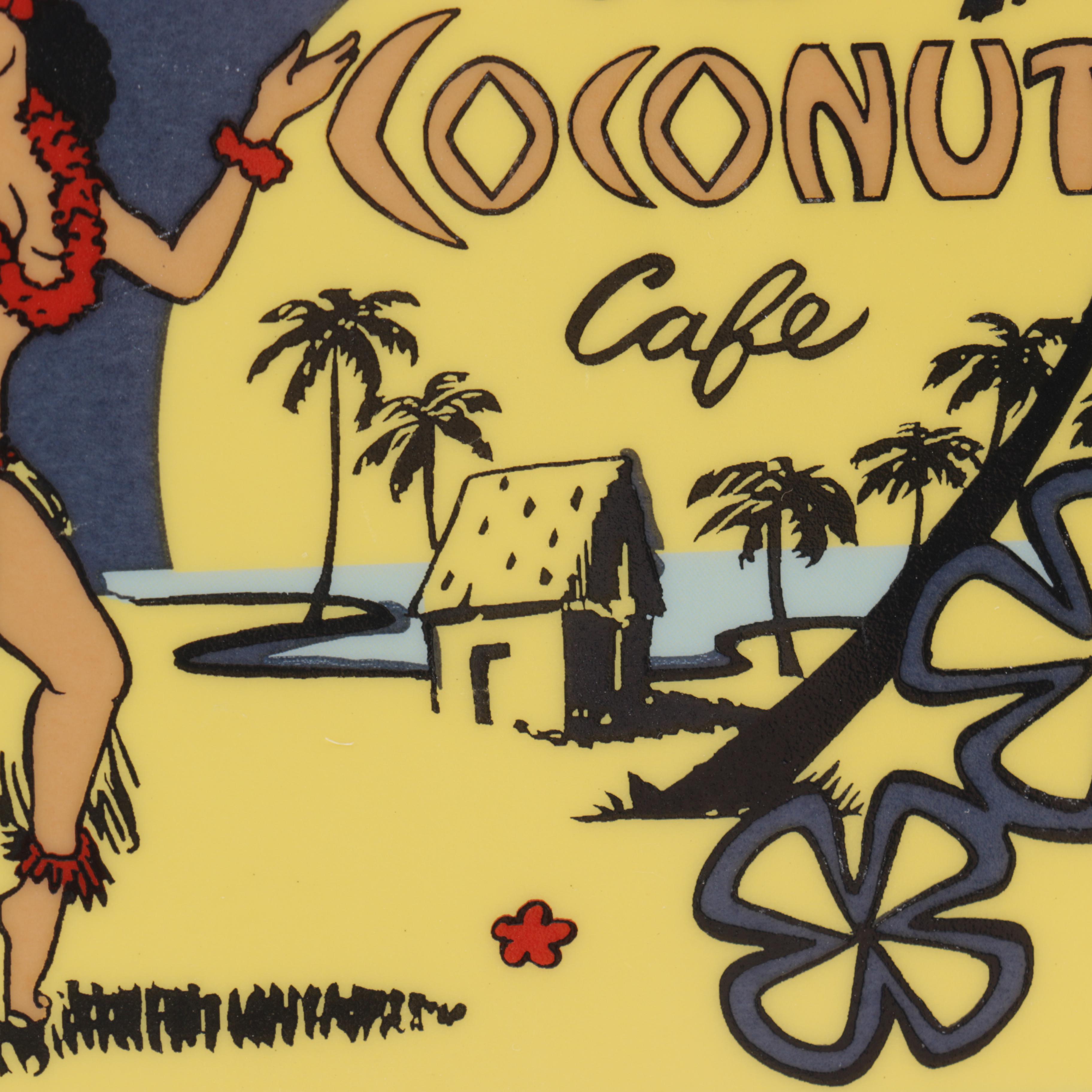 Pottery Barn "Aloha Girls" Saucers with Cocktail Recipes