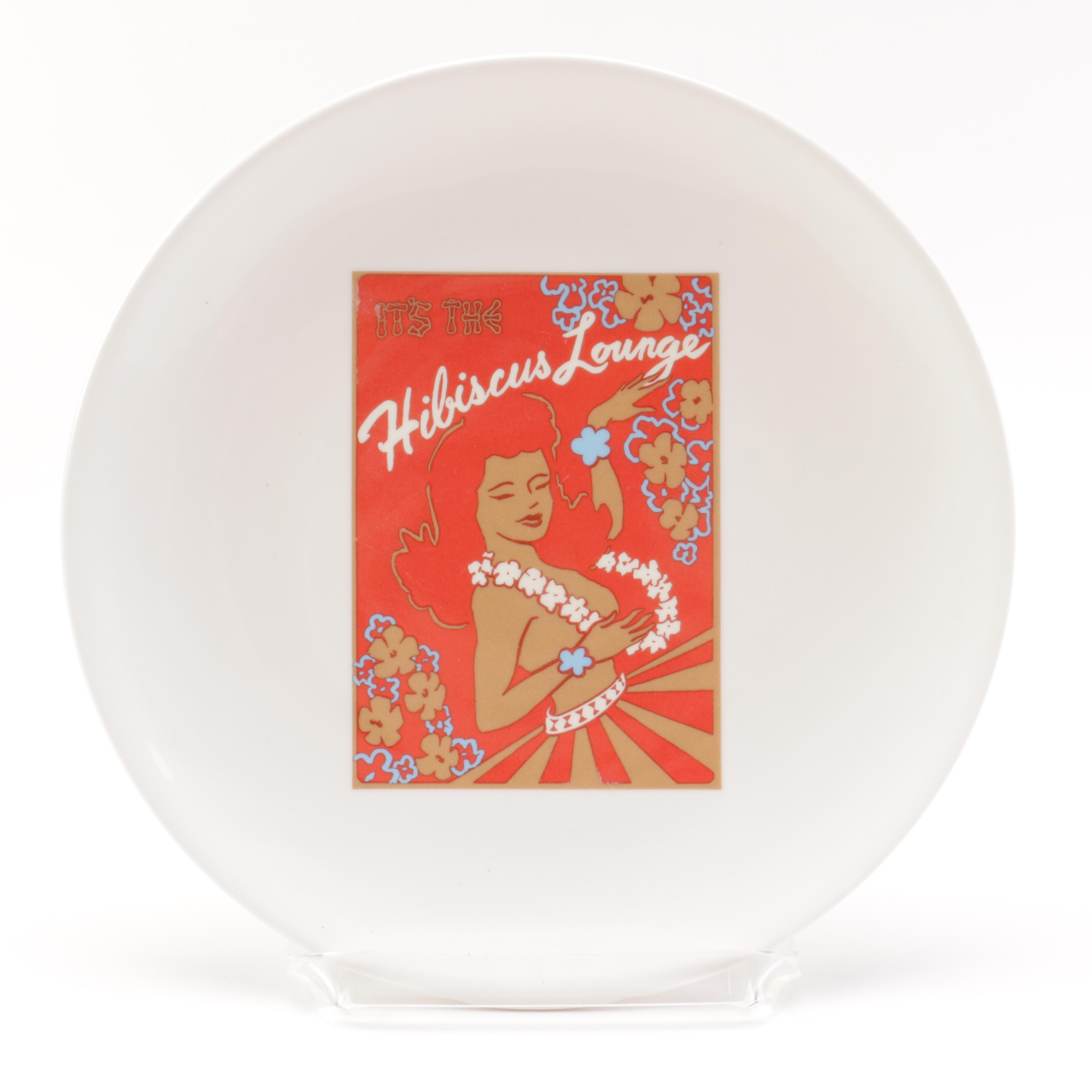 Pottery Barn "Aloha Girls" Saucers with Cocktail Recipes