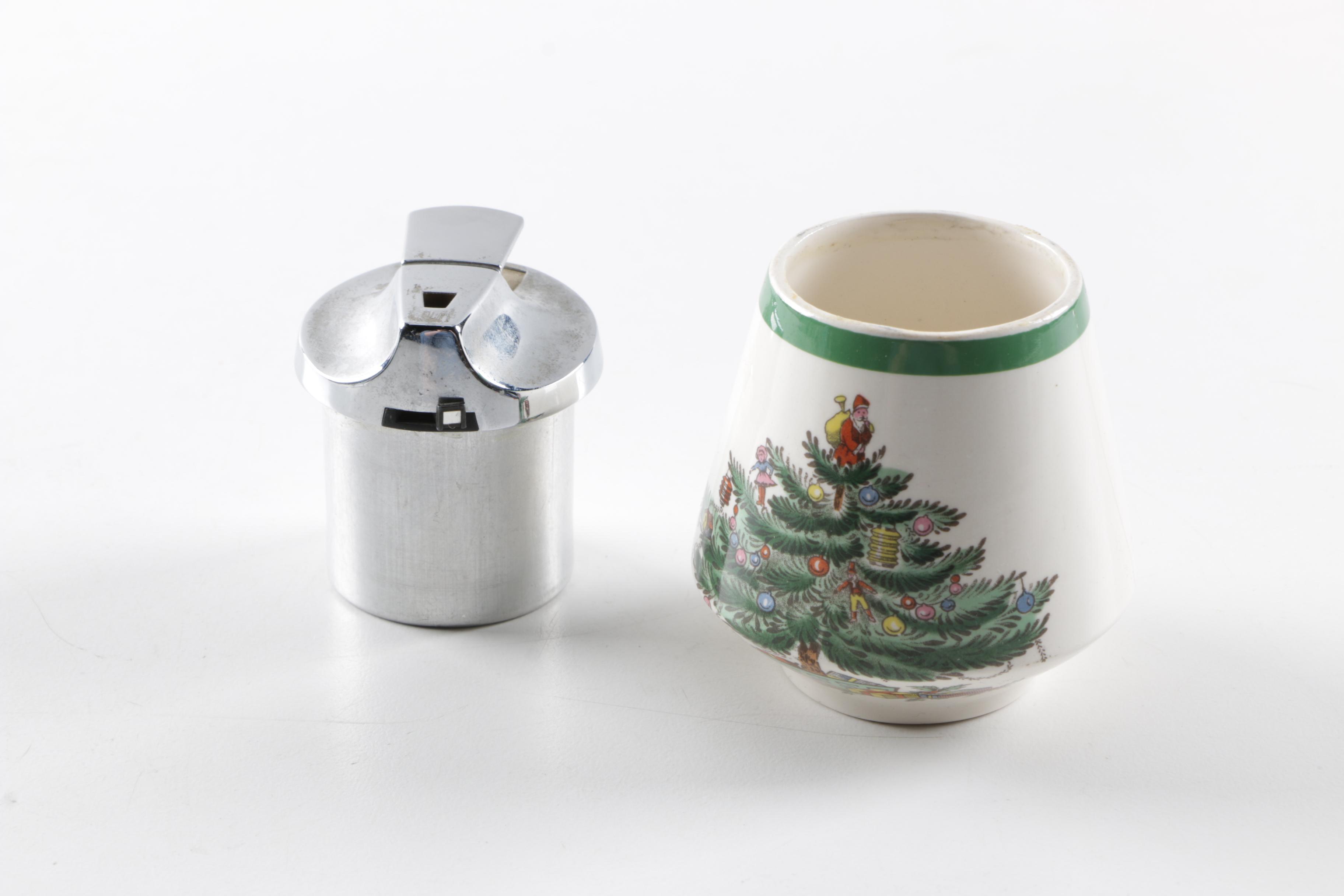 Spode "Christmas Tree" Refillable Lighter