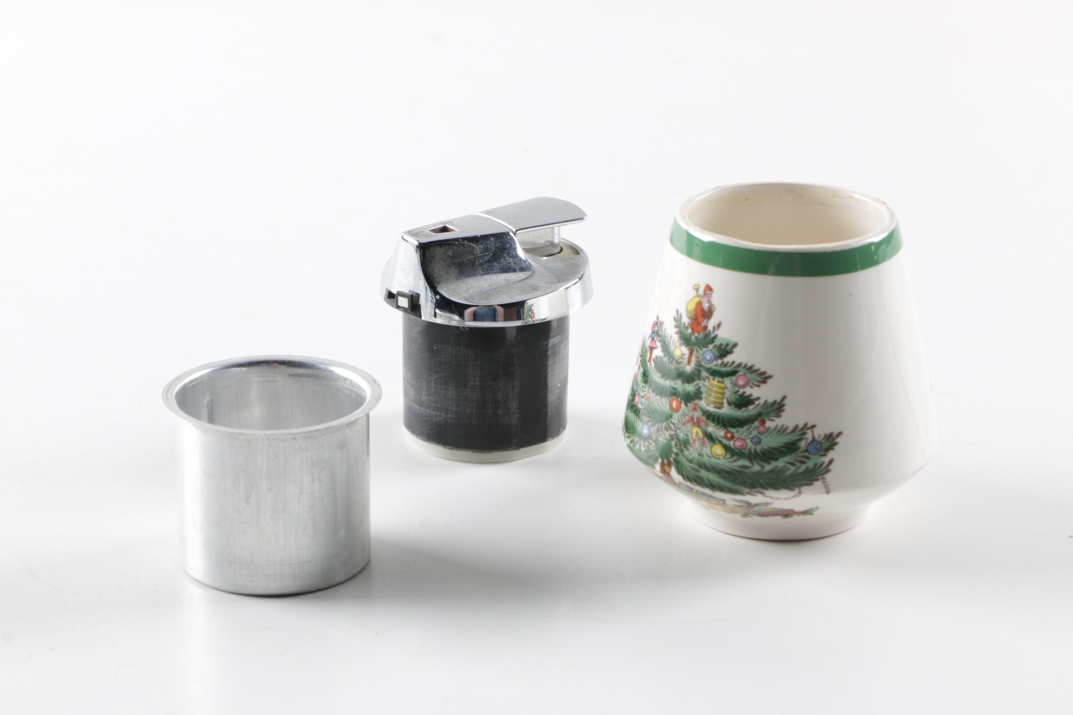 Spode "Christmas Tree" Refillable Lighter