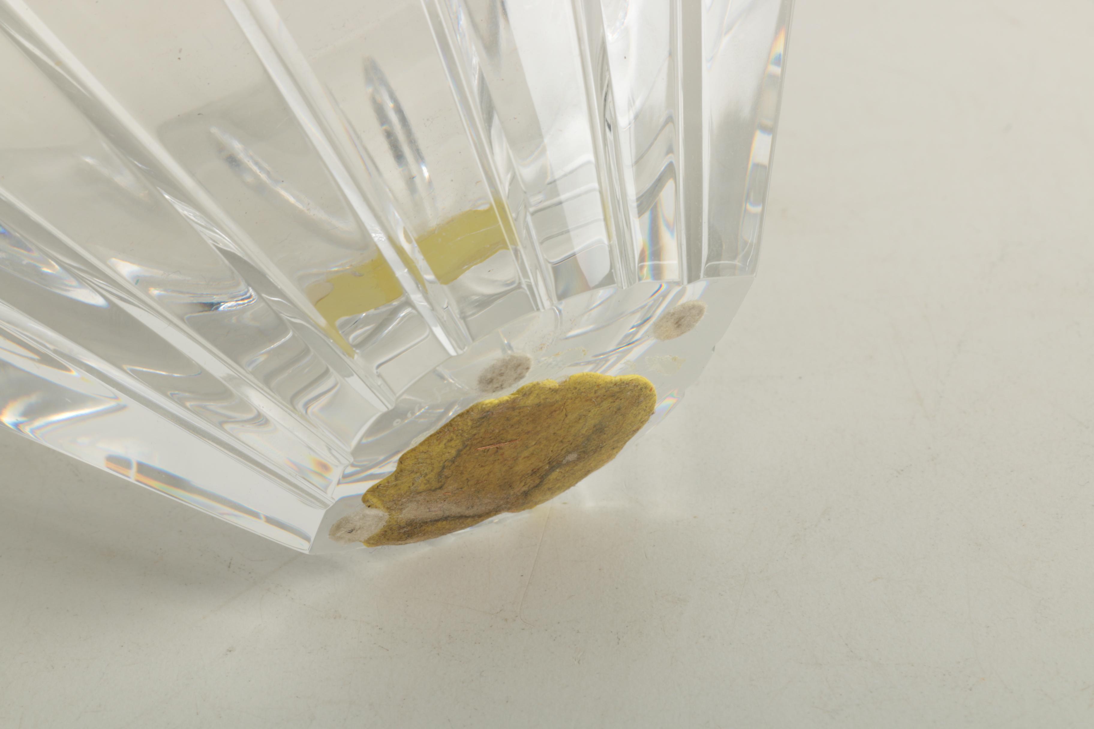 Orrefors "Marin Vertical Cut" Sweden Crystal Bowl