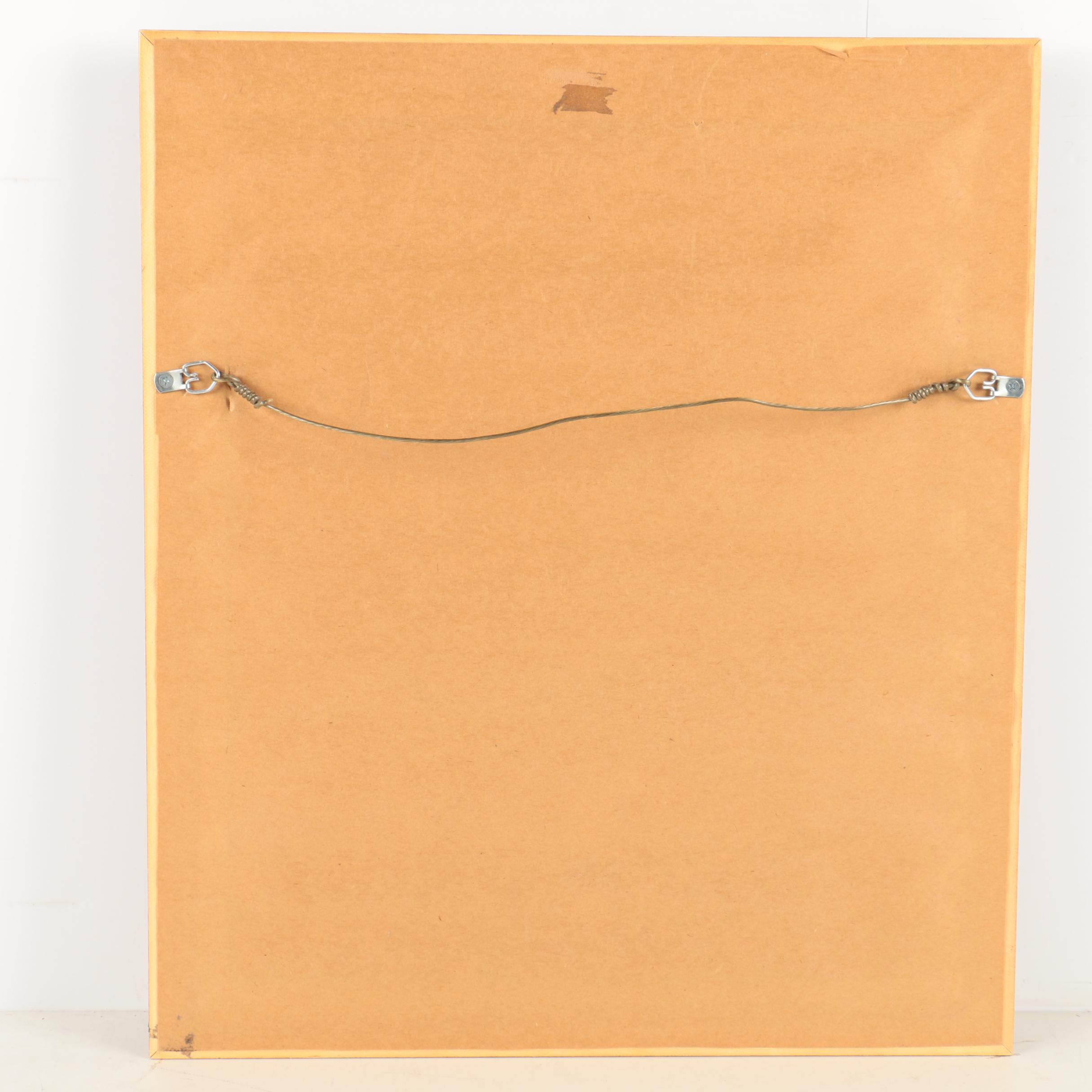 Mel Holston Serigraph on Laid Paper "Pregnant Girl And Pots"