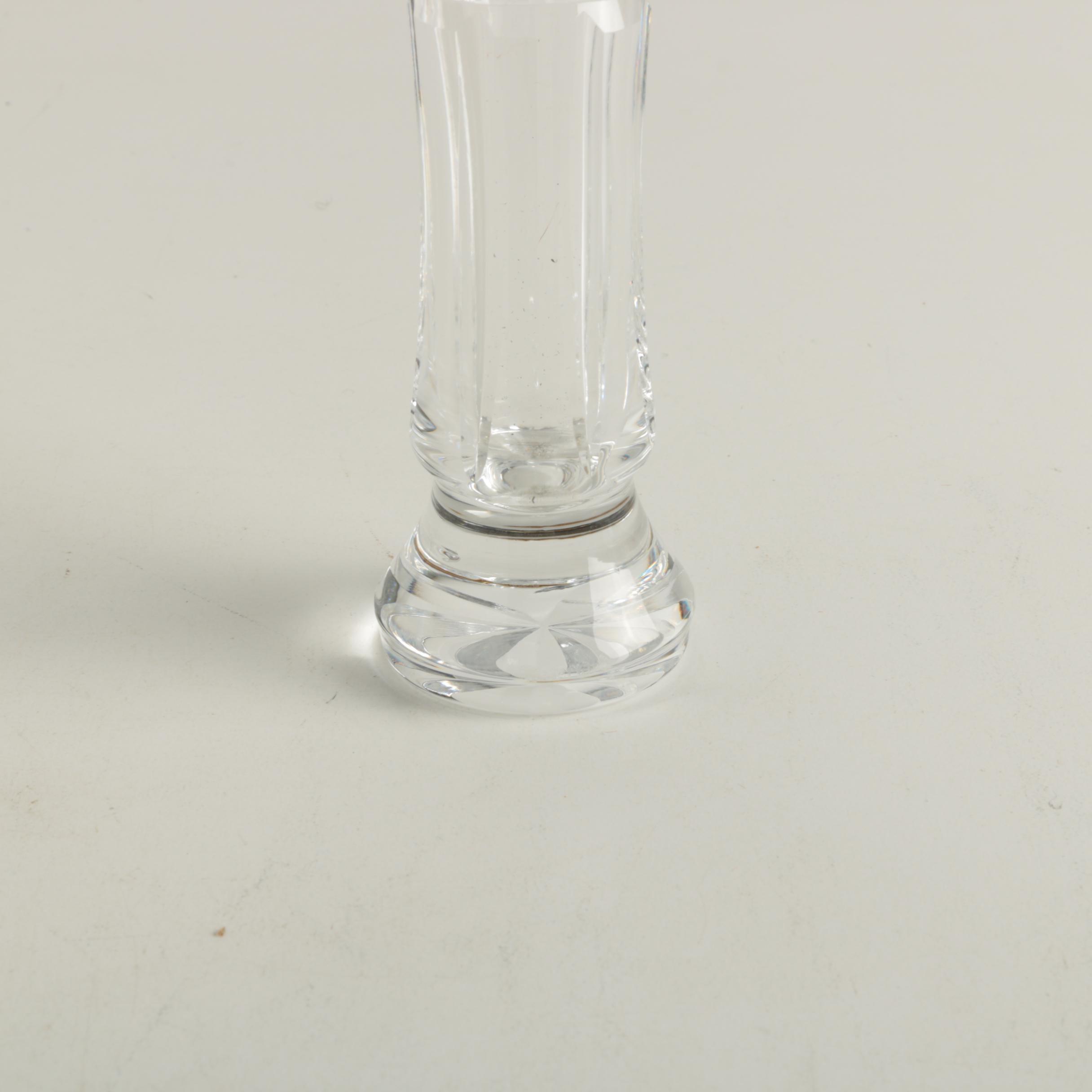 Waterford Crystal Flared Bud Vase "Glenmore" Pattern