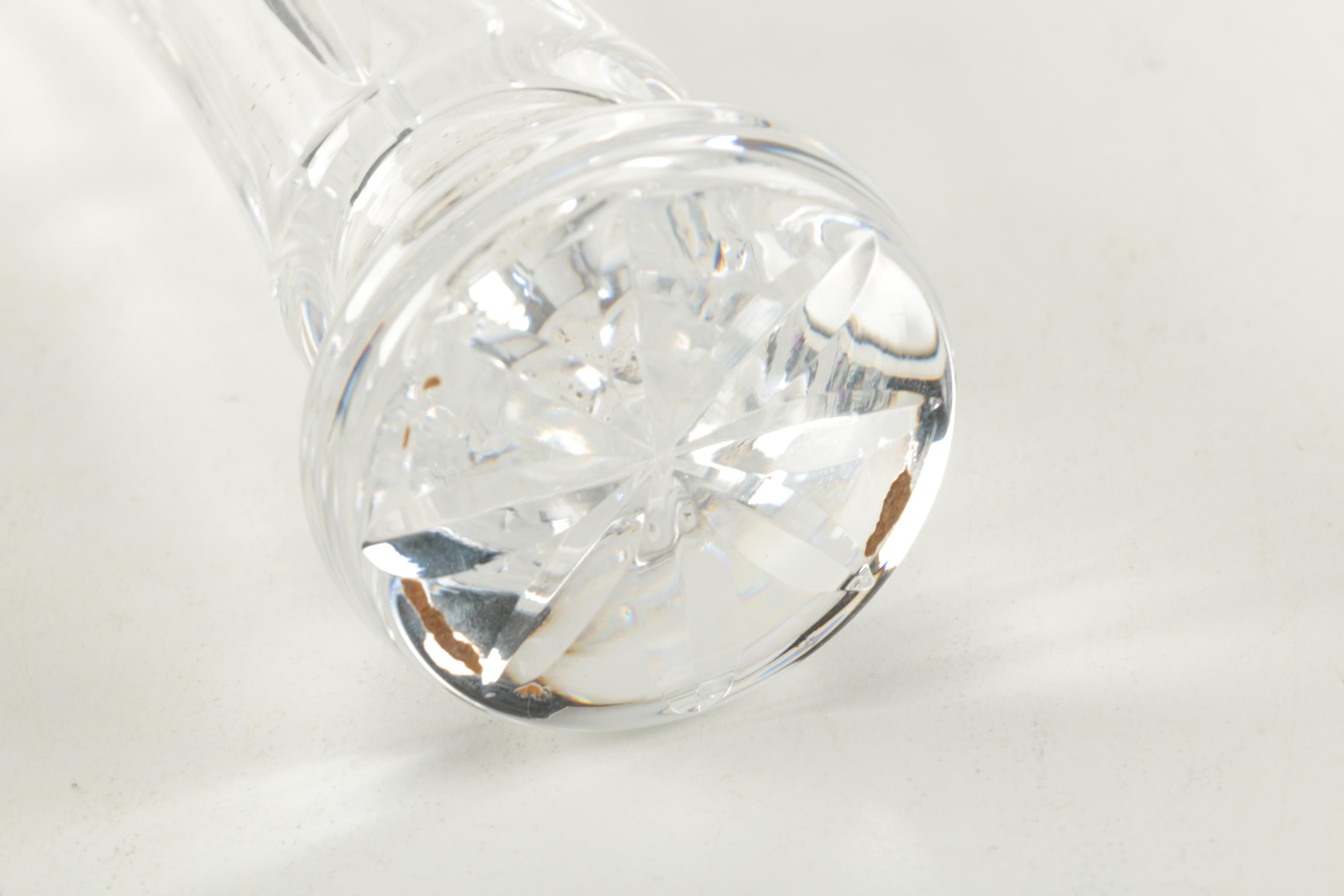 Waterford Crystal Flared Bud Vase "Glenmore" Pattern