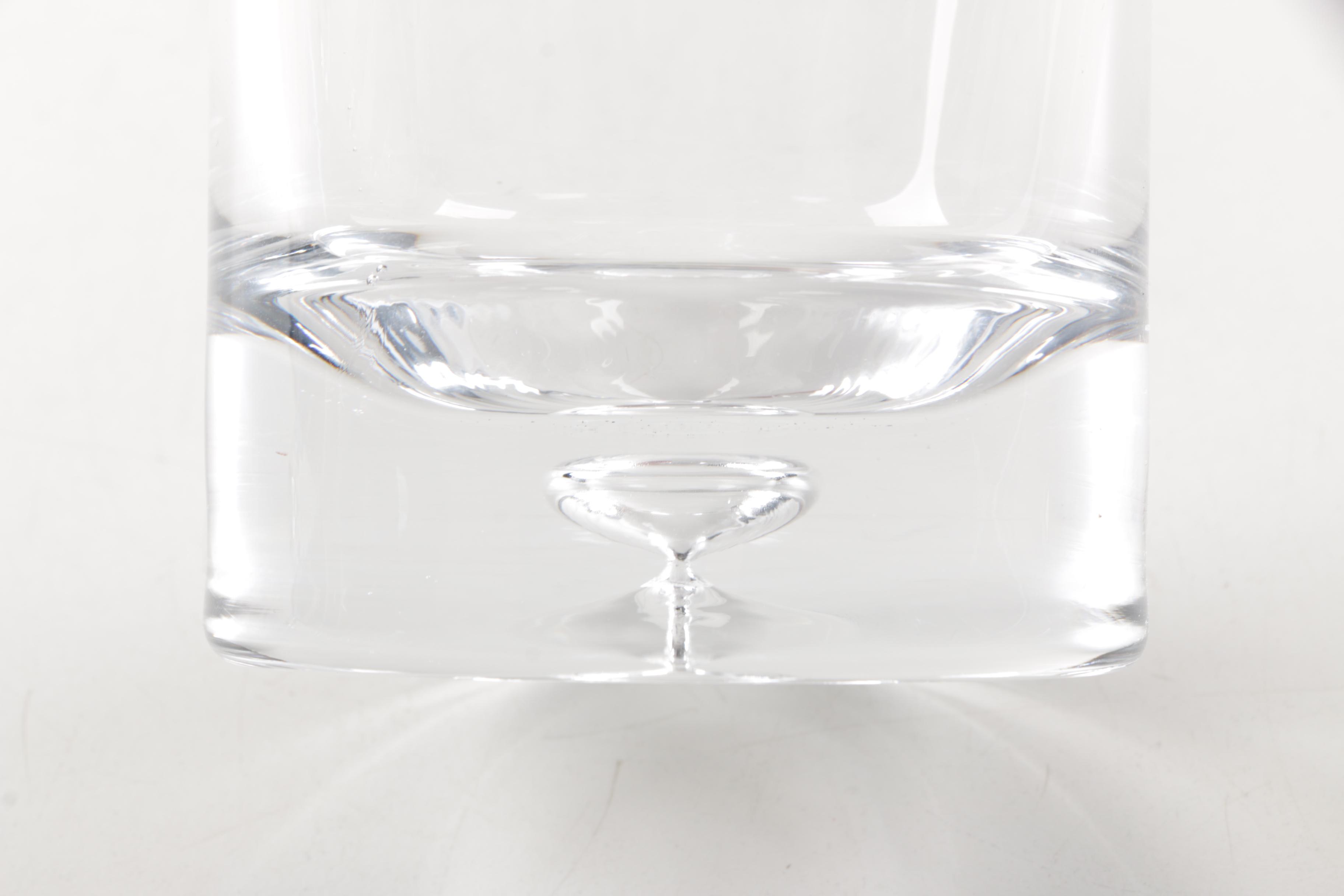 Glass Barware Including Colored Martini Glasses