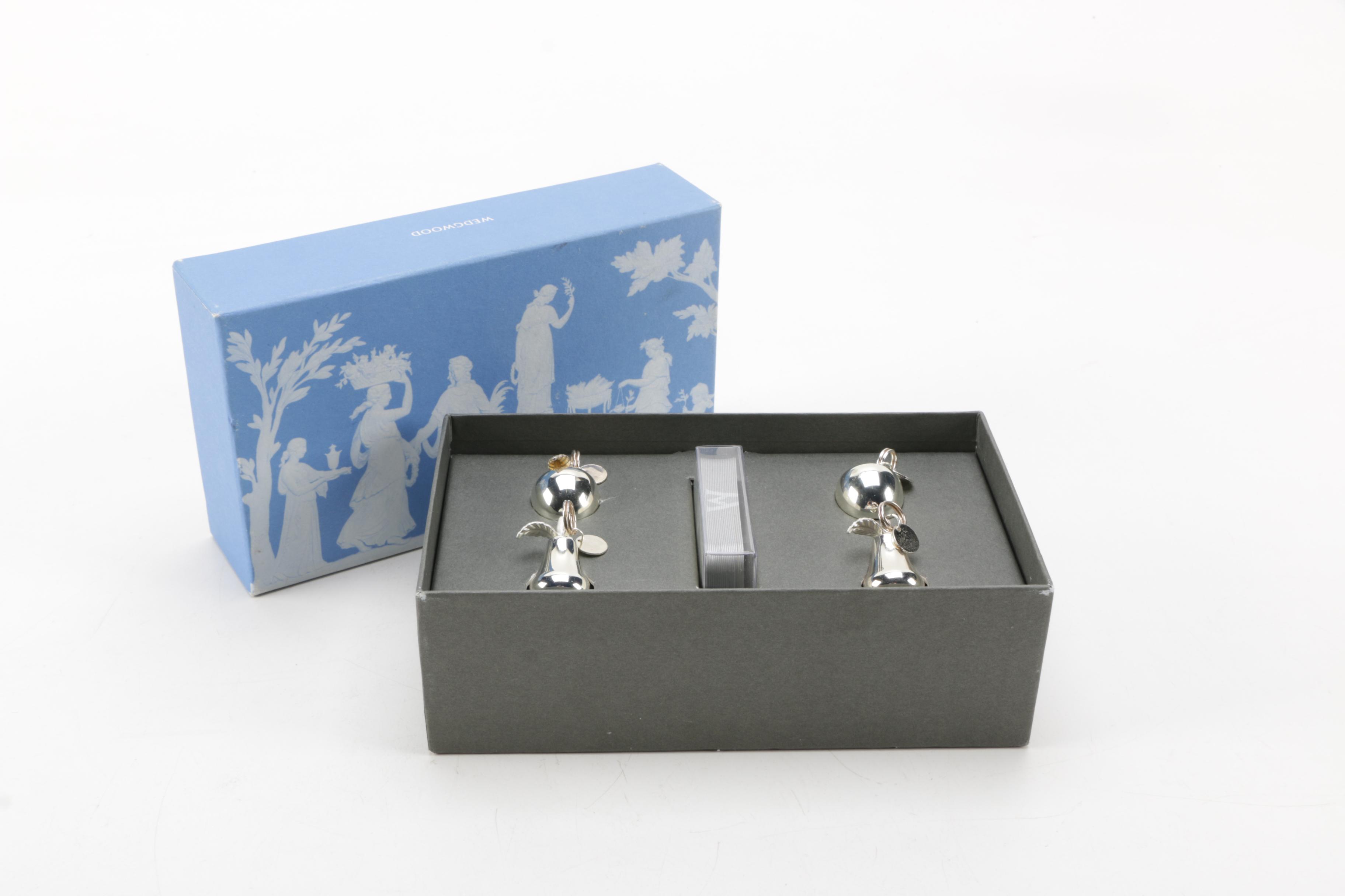 Wedgwood Silver Plate Place Card Setting