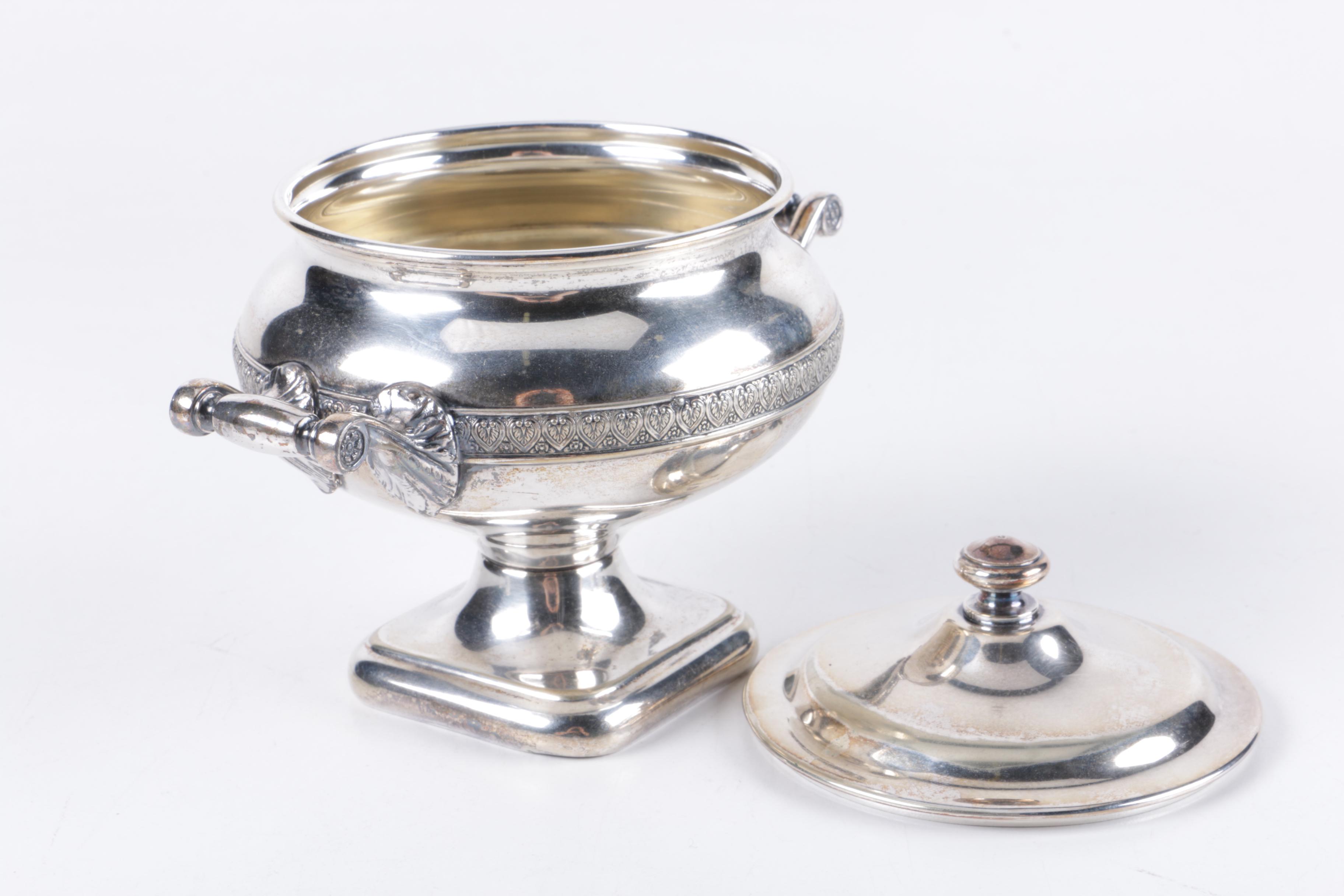 Manning-Bowman & Co. "Means Best" Silver Plate Sugar and Creamer Set