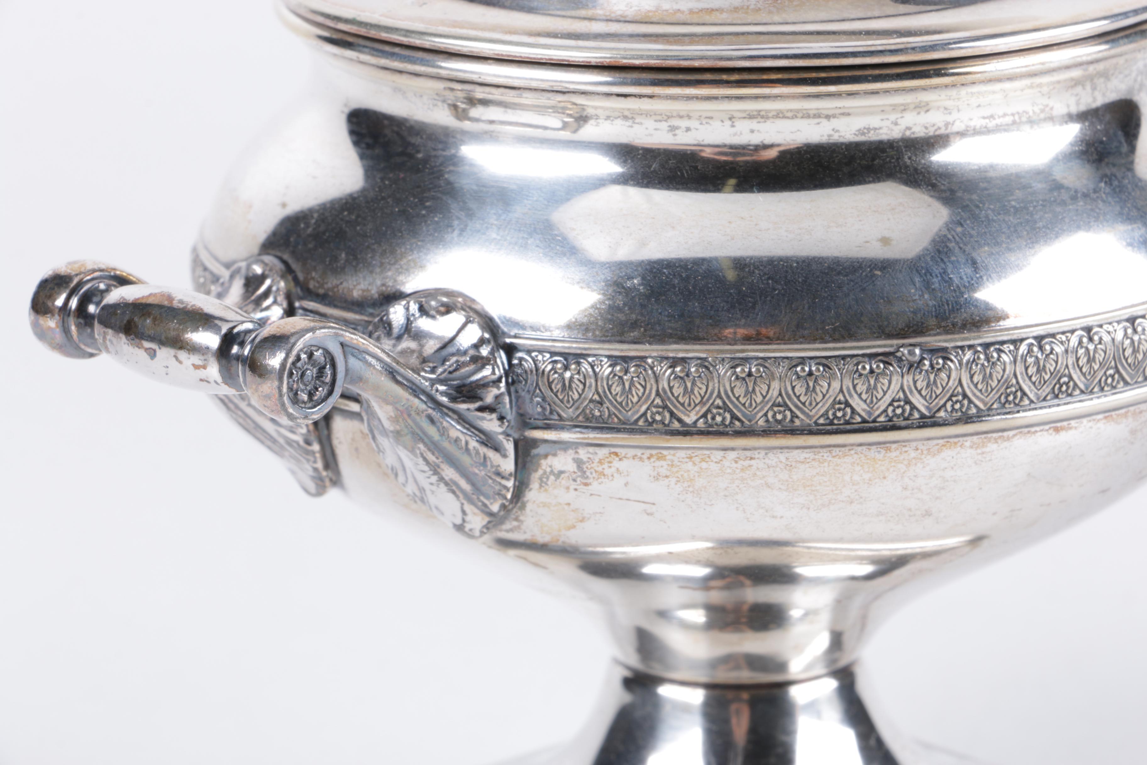 Manning-Bowman & Co. "Means Best" Silver Plate Sugar and Creamer Set