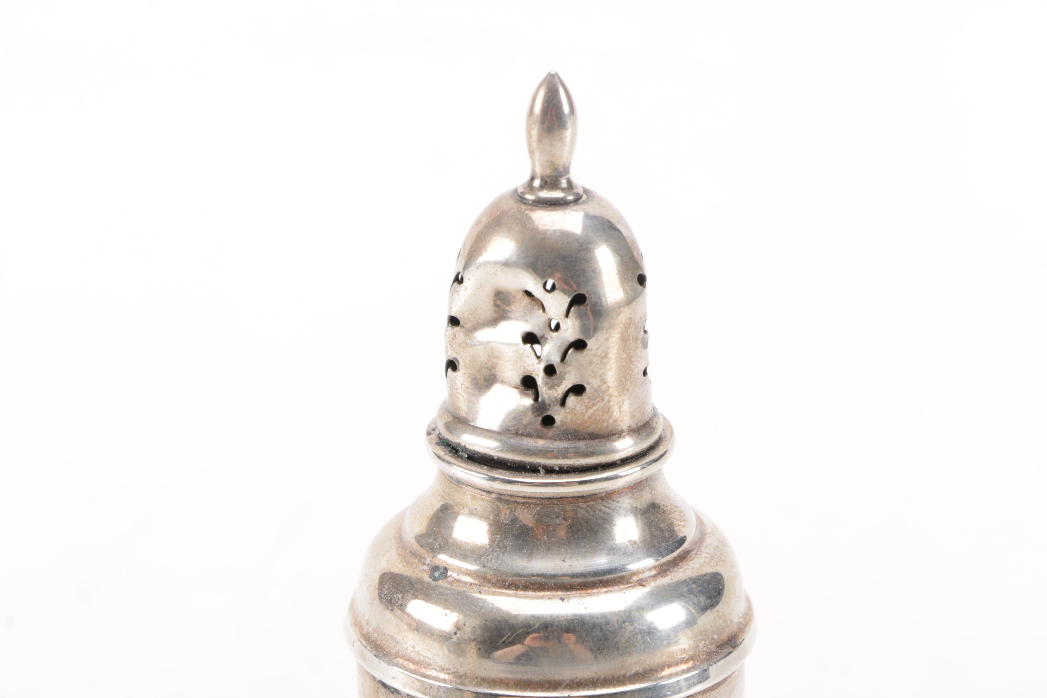 International Silver "Courtship" Weighted Sterling Silver Salt & Pepper Shakers