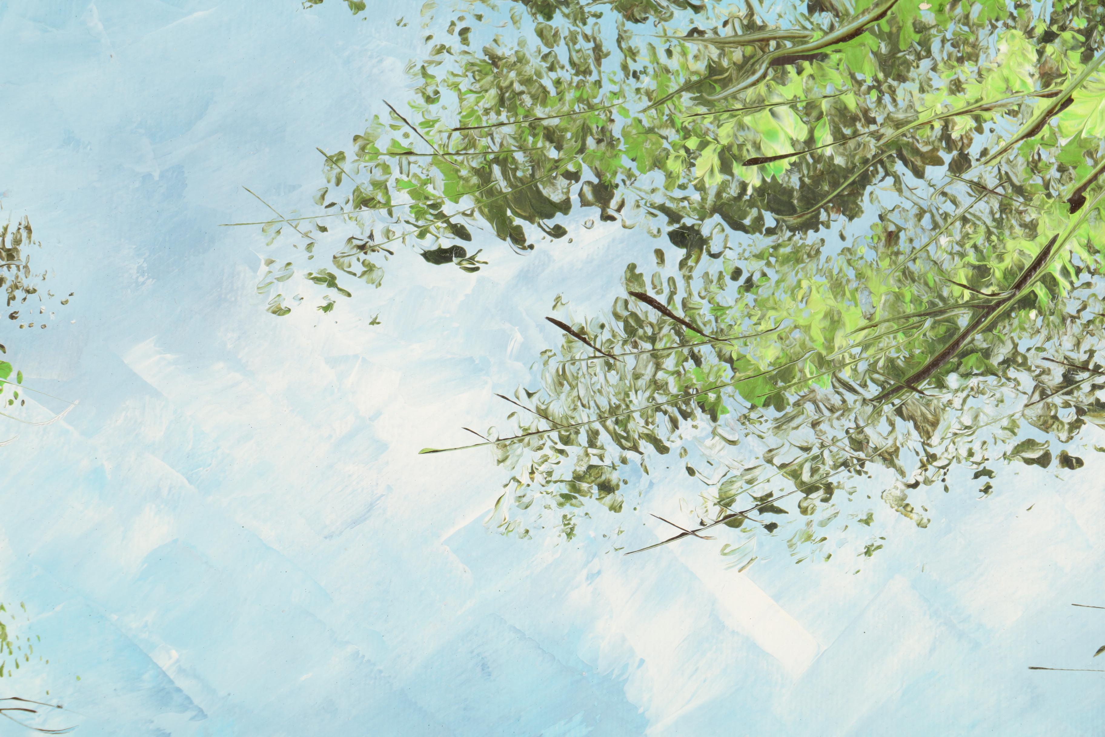 Crespo Oil Painting of a Small Village