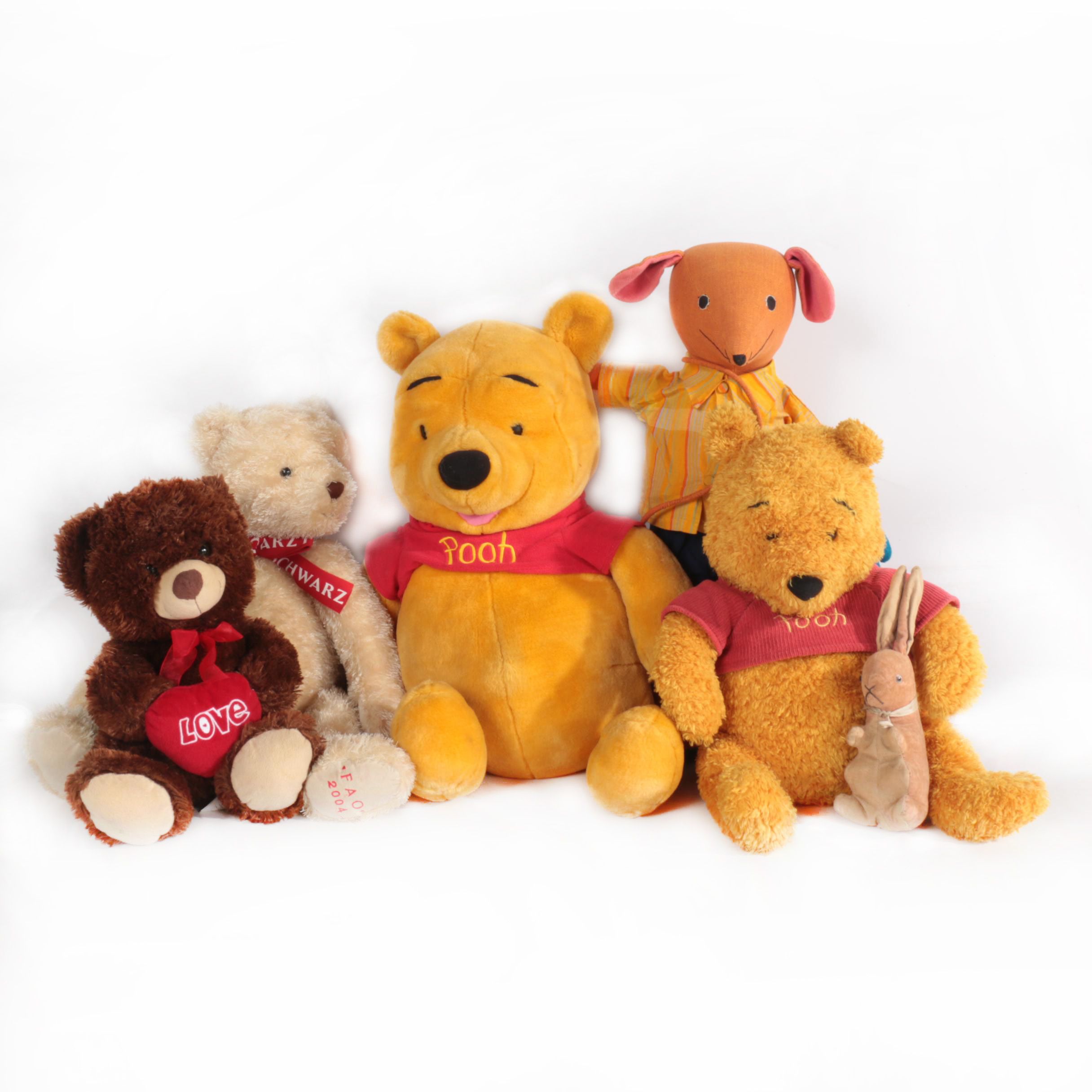 Assorted Stuffed Animal Toys featuring Winnie the Pooh