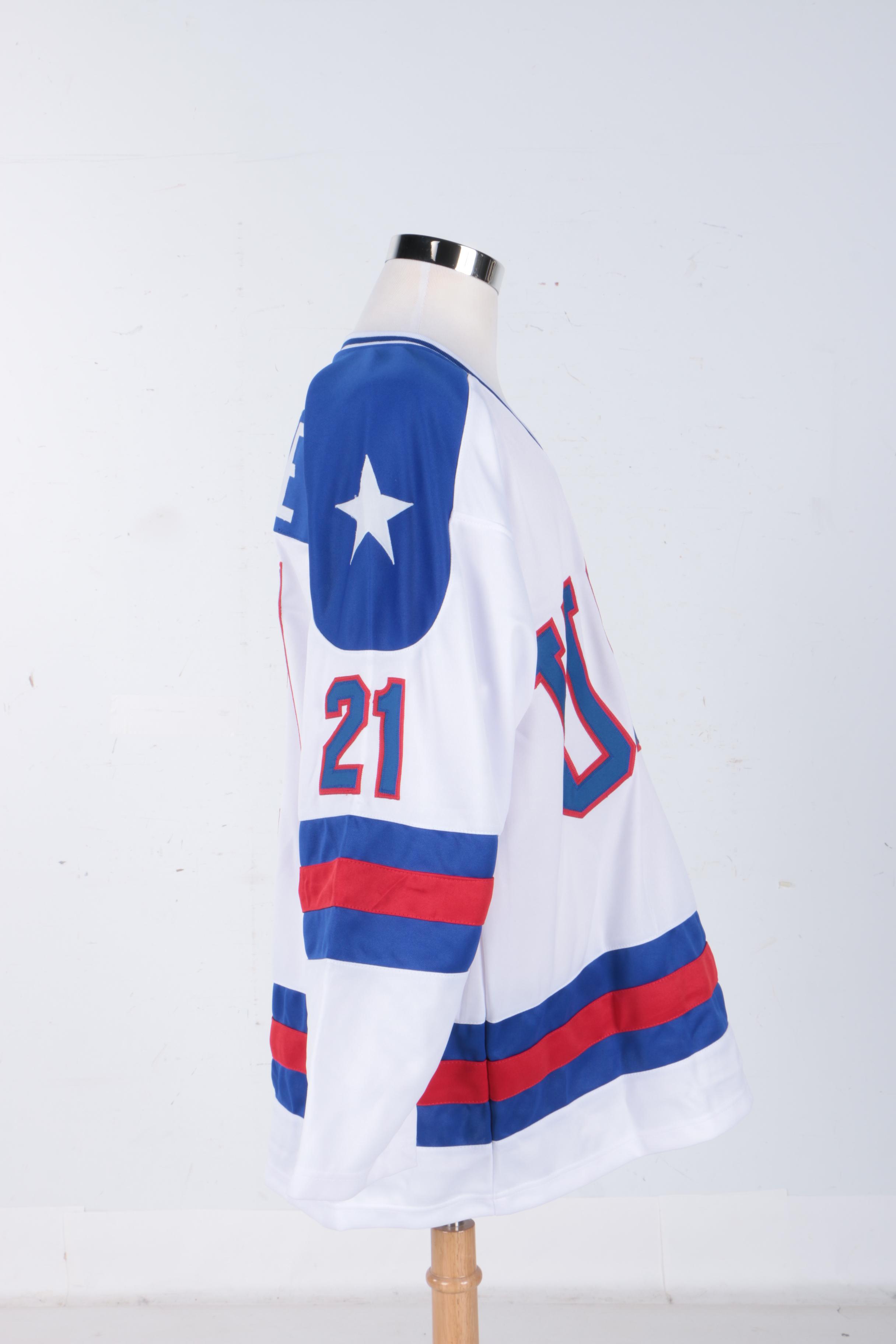 Mike Eruzione Autographed Team USA Jersey - JSA COA