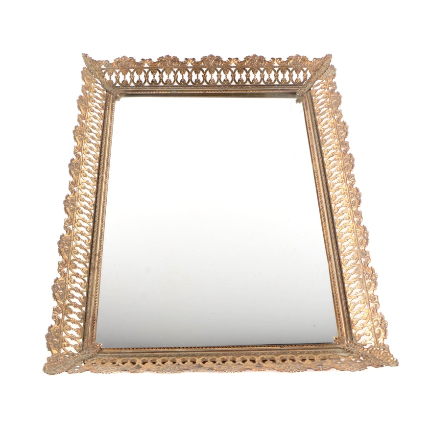 Brass Framed Mirror