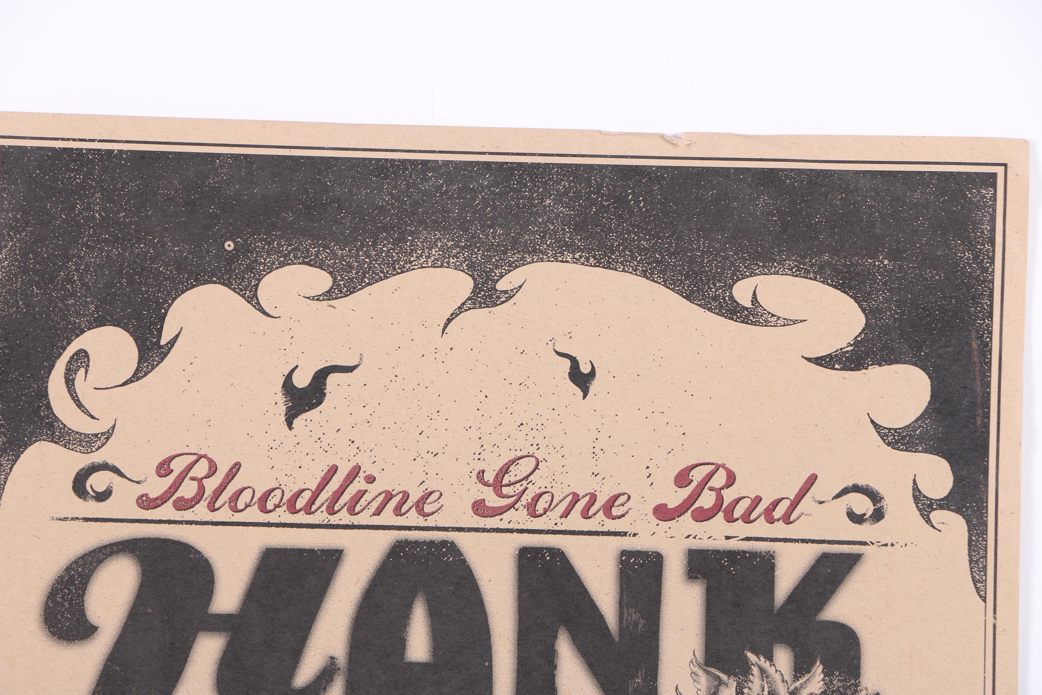 Lithograph Poster Autographed Hank Williams III