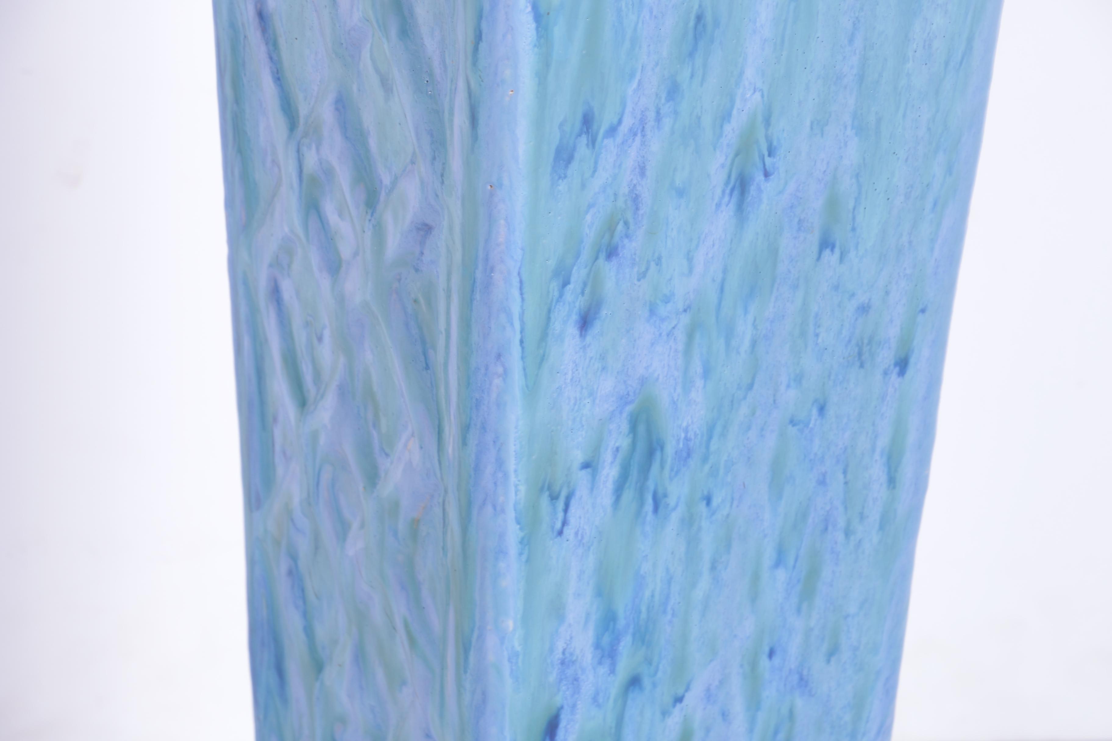 Blue Ceramic Floor Vase
