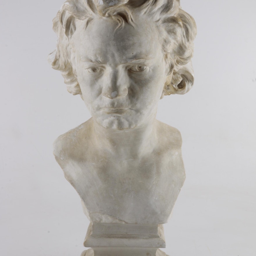 European Style Plaster Reproduction Bust