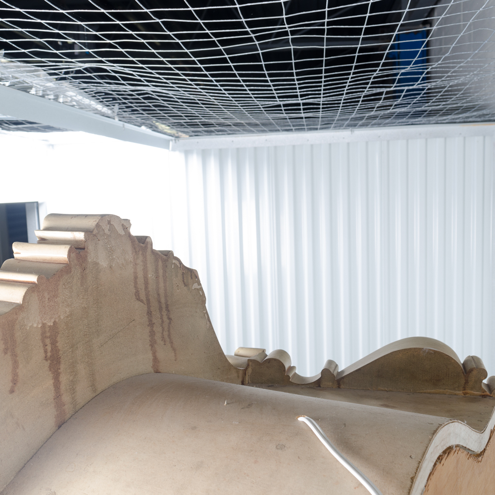 Louis XV Style Carved and Painted Curio Cabinet