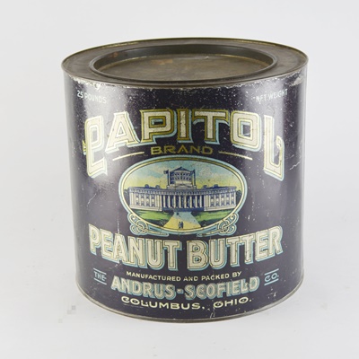 Vintage Capitol Brand Peanut Butter Tin