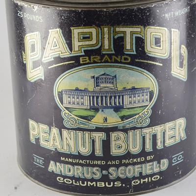 Vintage Capitol Brand Peanut Butter Tin