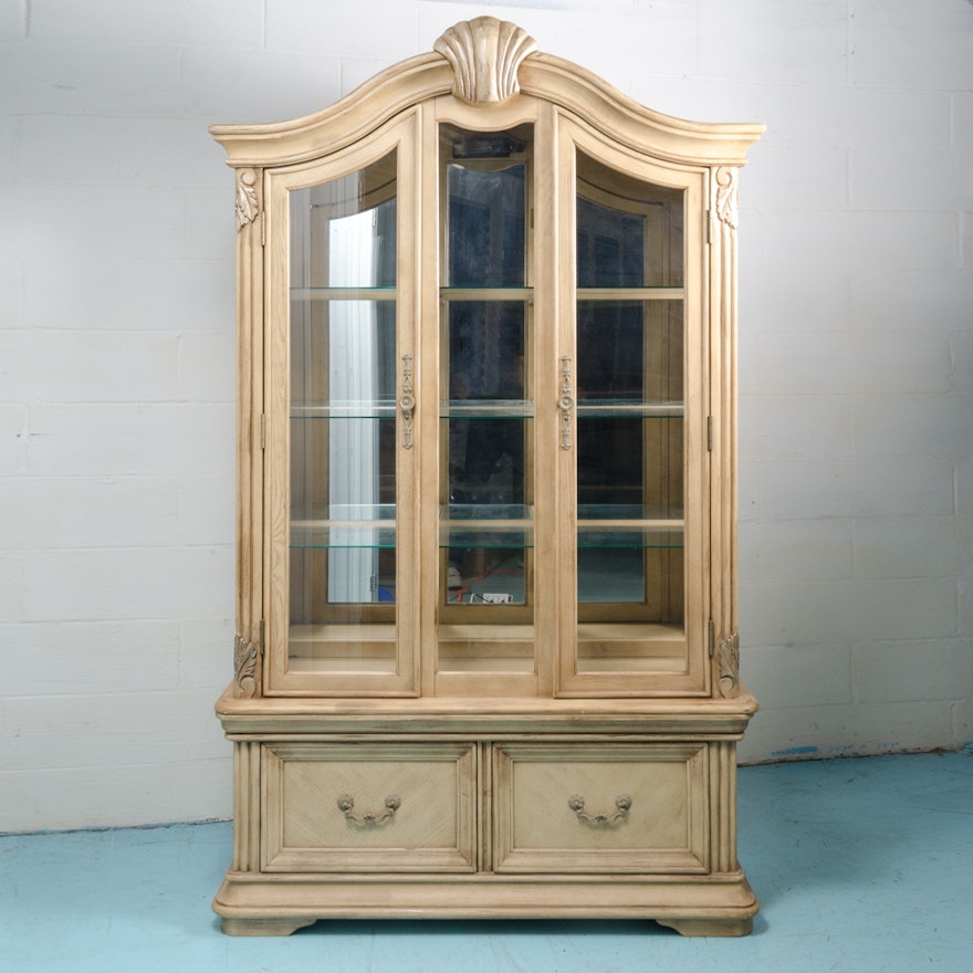 Contemporary Queen Anne Style China Cabinet