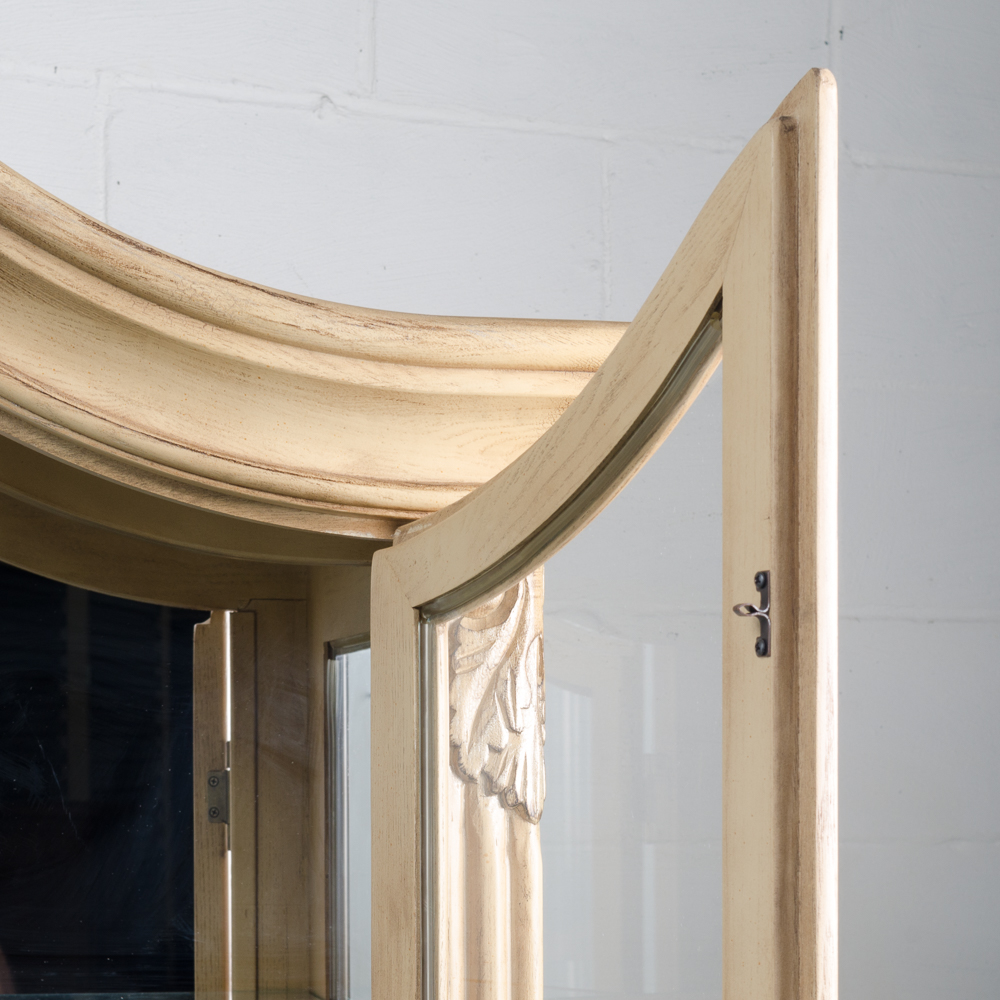 Contemporary Queen Anne Style China Cabinet