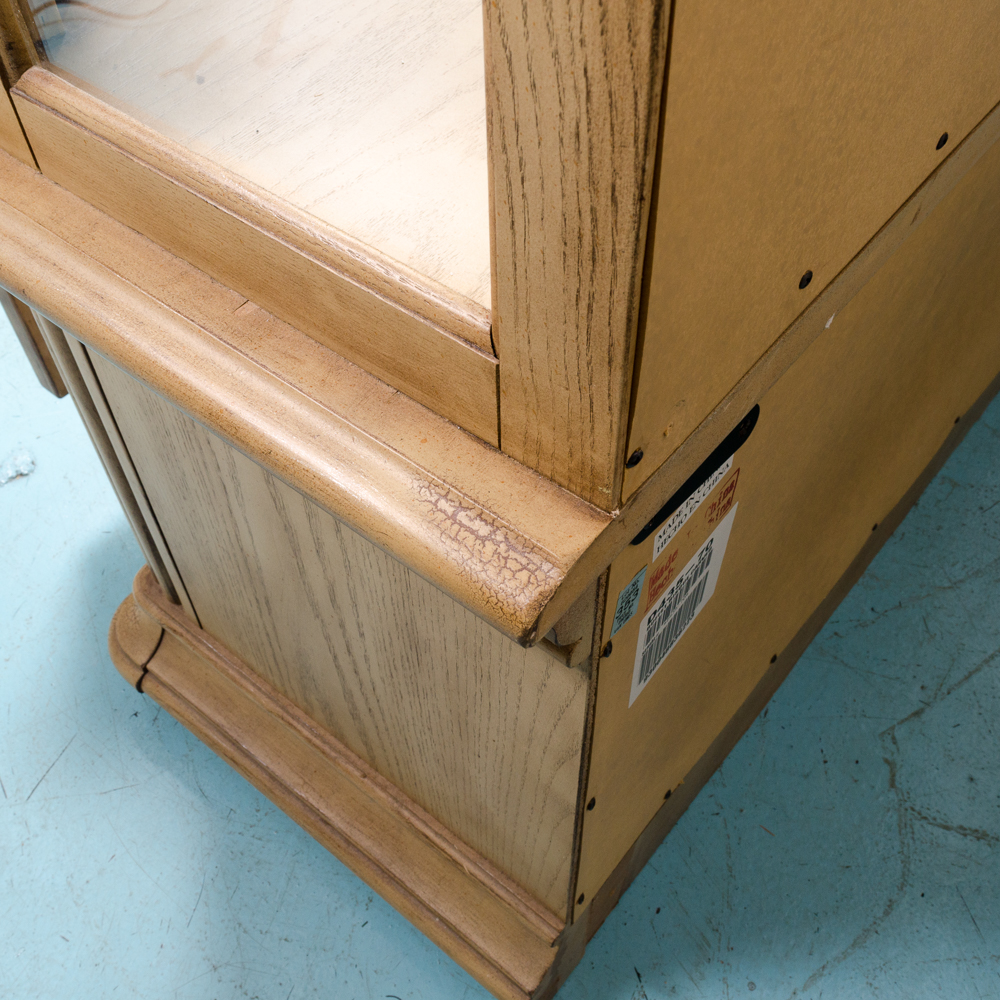 Contemporary Queen Anne Style China Cabinet