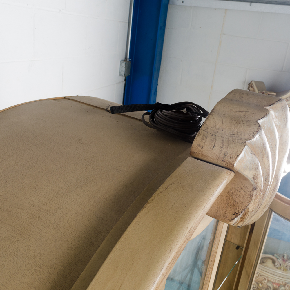 Contemporary Queen Anne Style China Cabinet