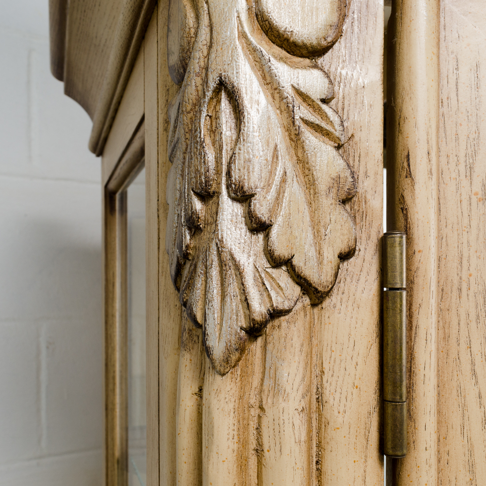 Contemporary Queen Anne Style China Cabinet