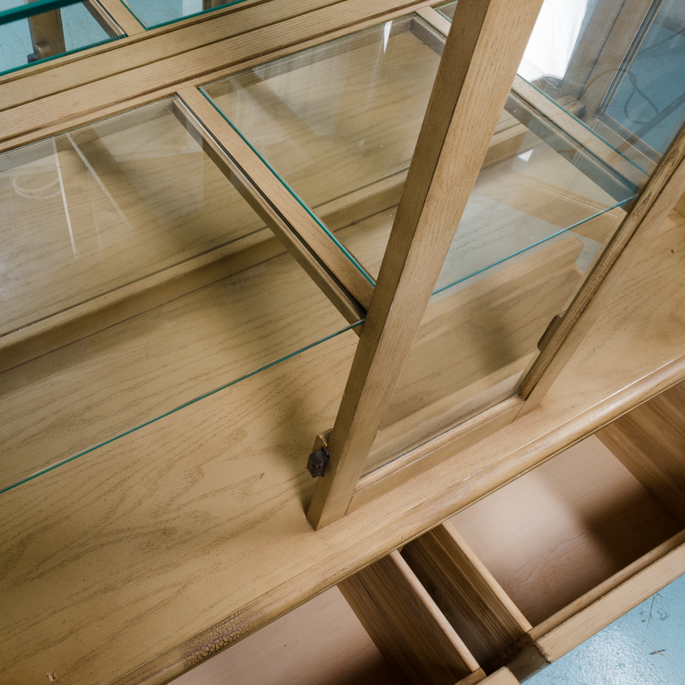 Contemporary Queen Anne Style China Cabinet